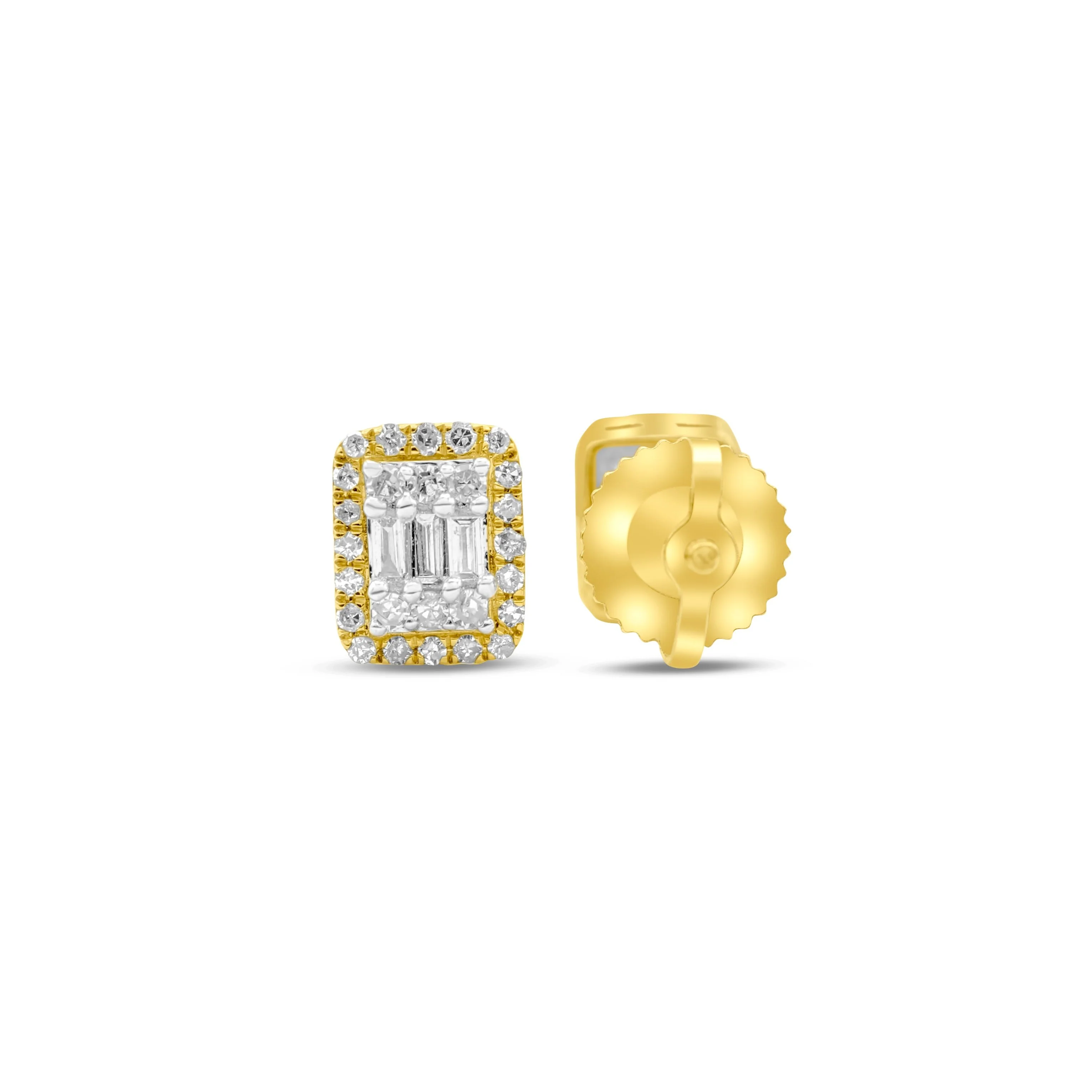 10K Gold Diamond Stud Earrings 0.23CT - Image 3