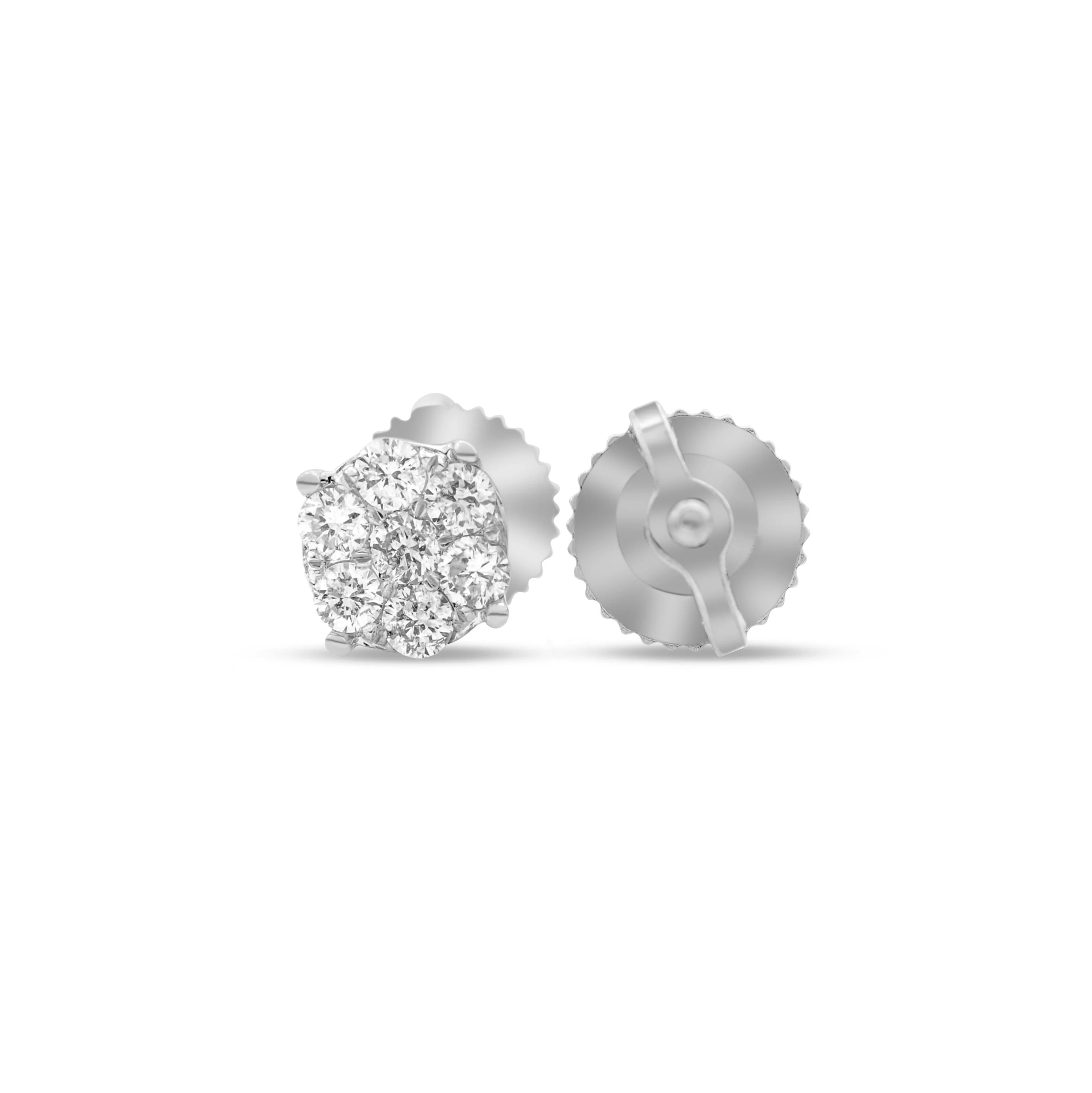 10K Gold Diamond Stud Earrings 0.26 CT - Image 6