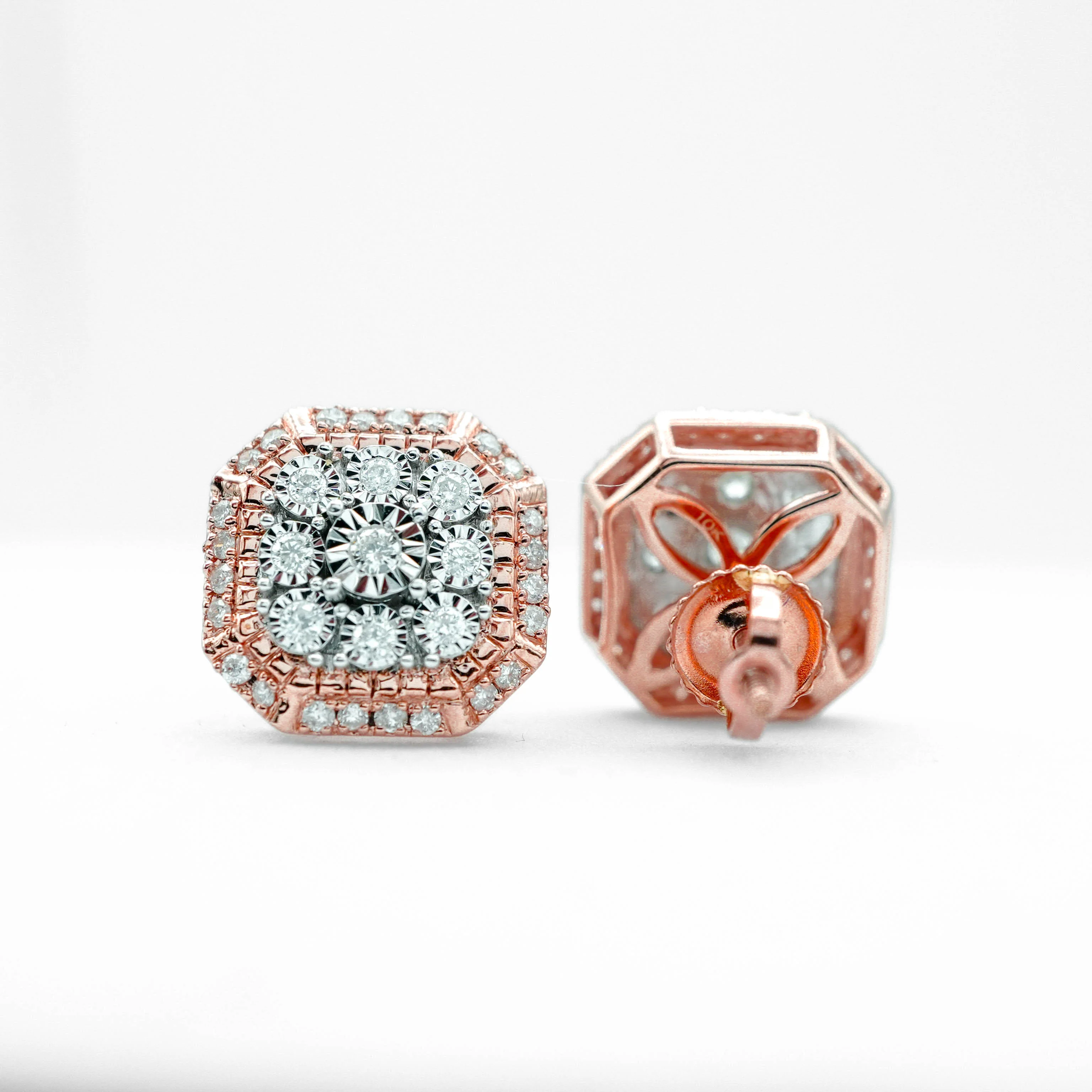 10K Gold Diamond Stud Earrings 0.30 CT - Image 14