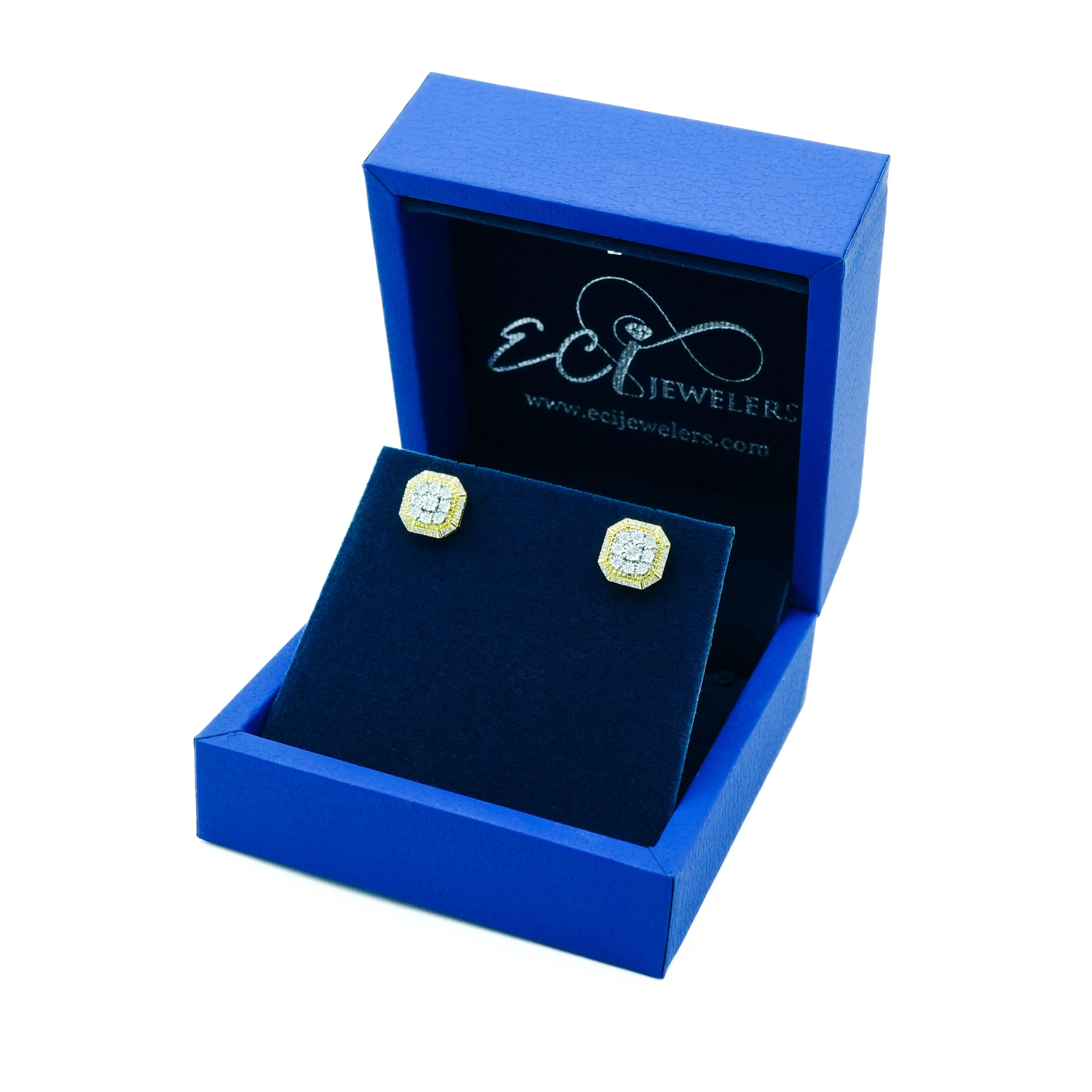 10K Gold Diamond Stud Earrings 0.30 CT - Image 2