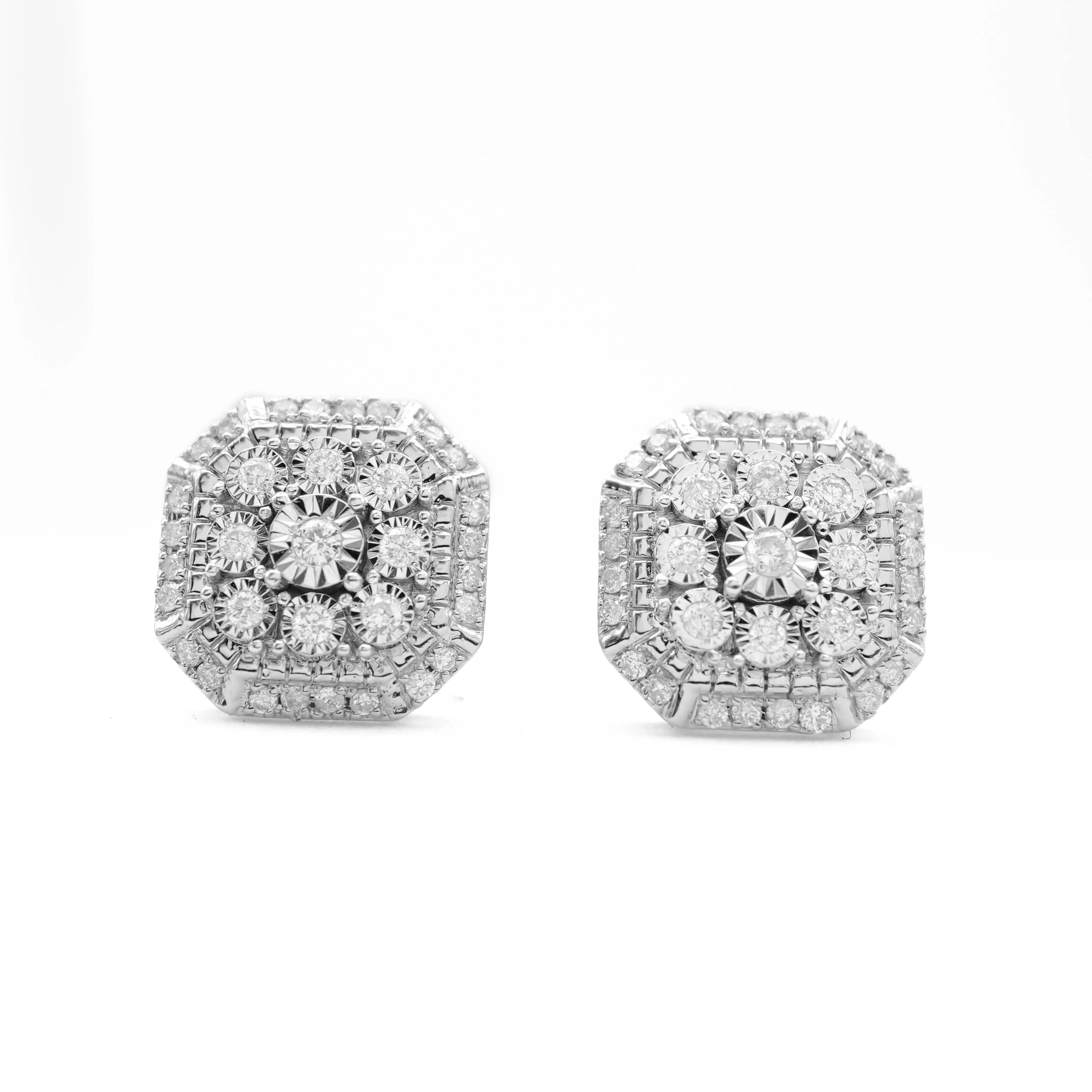10K Gold Diamond Stud Earrings 0.30 CT - Image 6