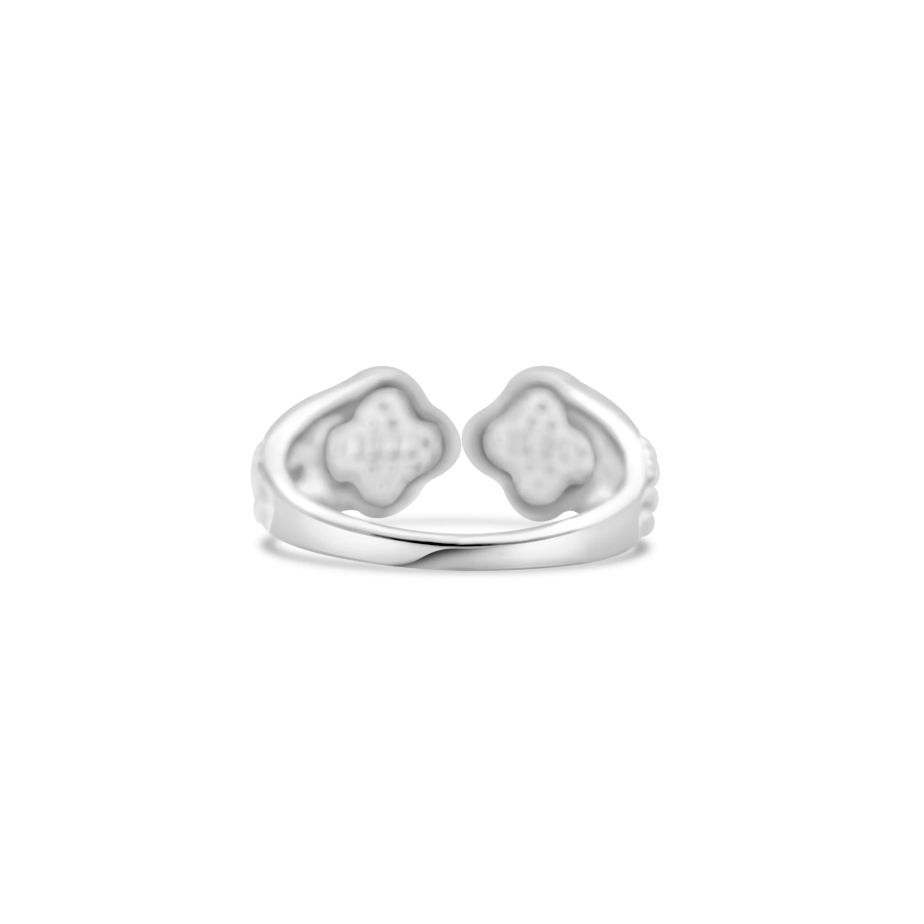 10K Gold Clover Diamond Ring 0.42 CT - Image 8