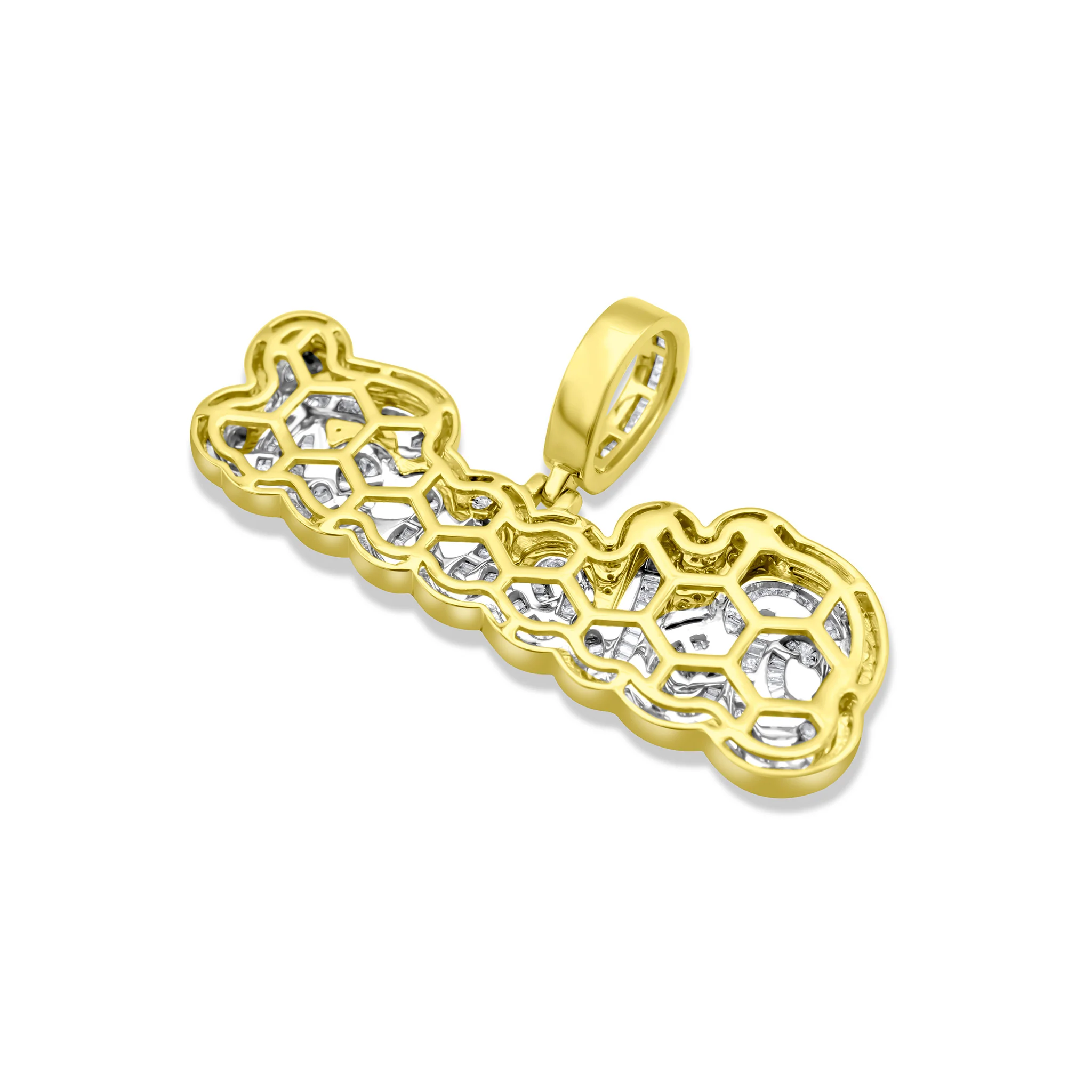 10K Yellow Gold "Blessed" Diamond Pendant 1.80 CT - Image 4