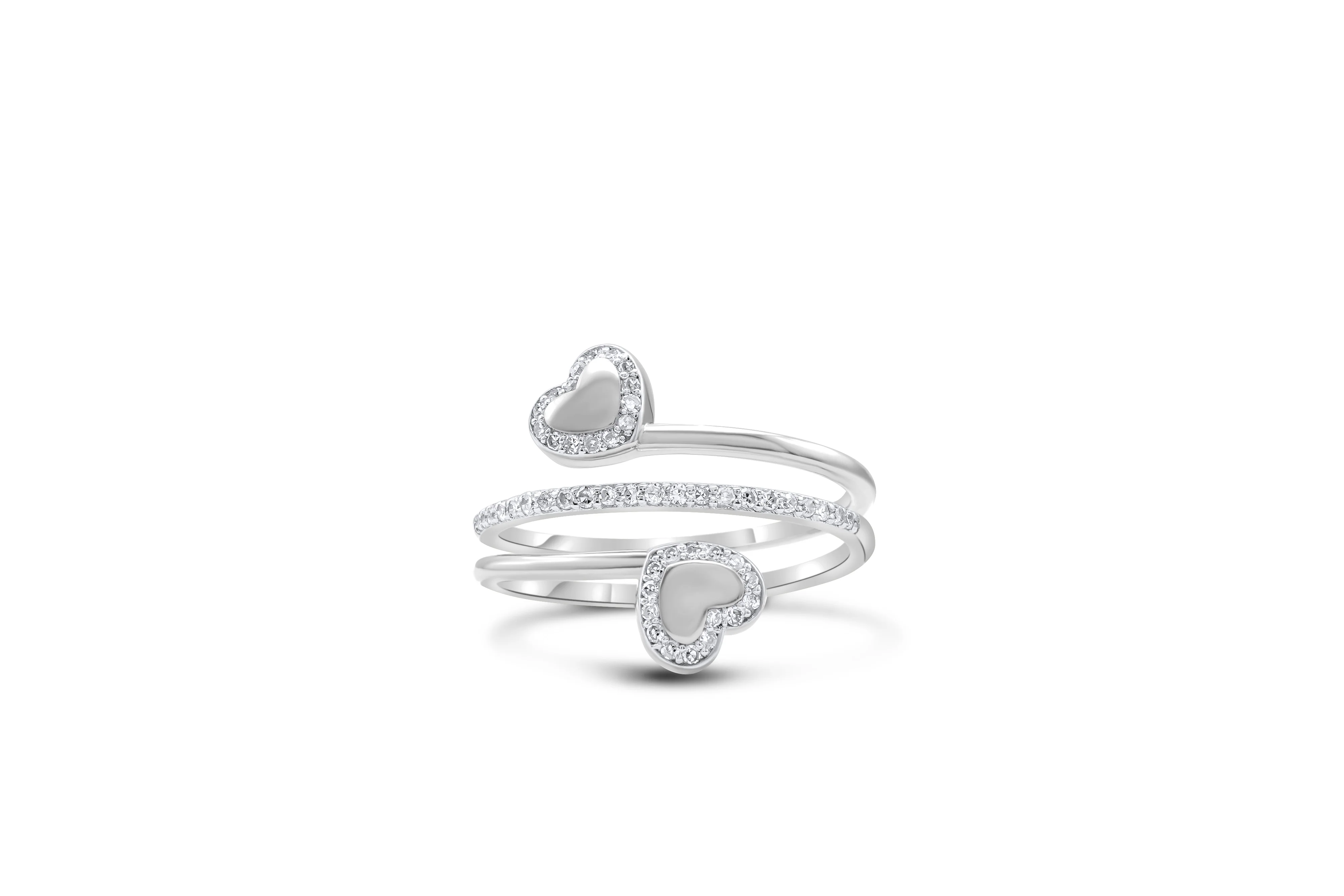 14K Gold Heart Diamond Ring 0.18 CT - Image 4