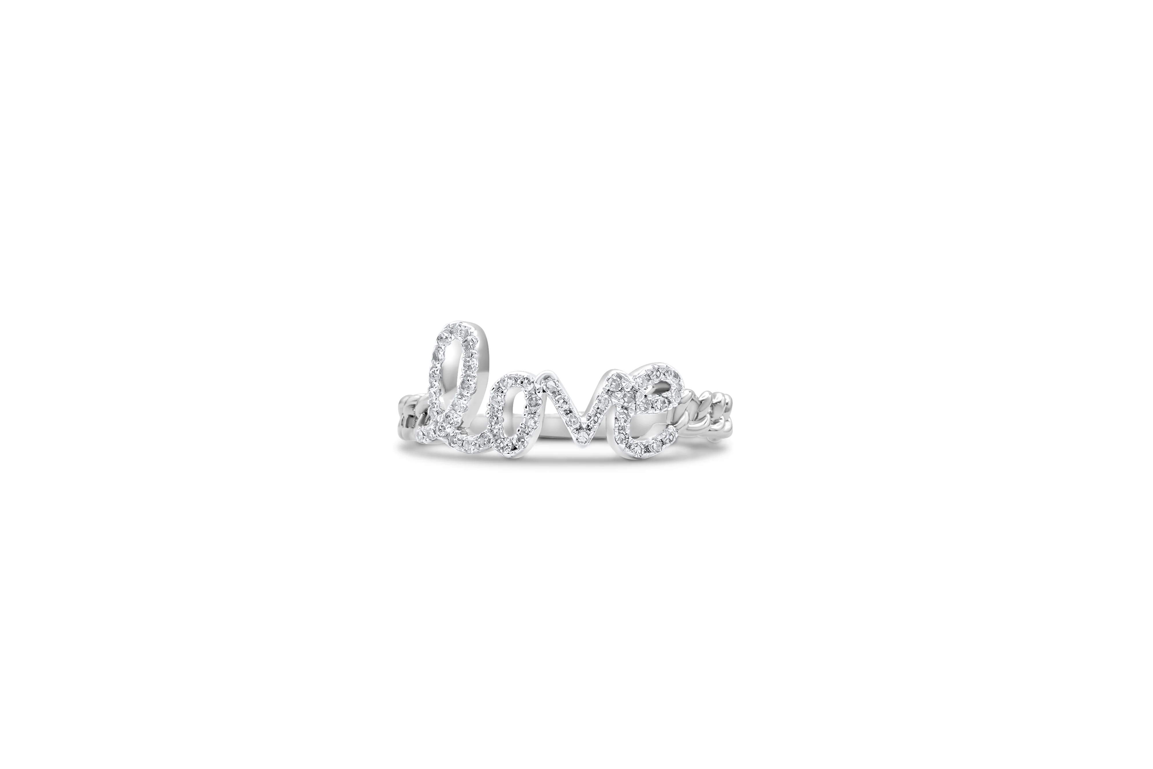 14K Gold Love Diamond Ring 0.15 CT - Image 5