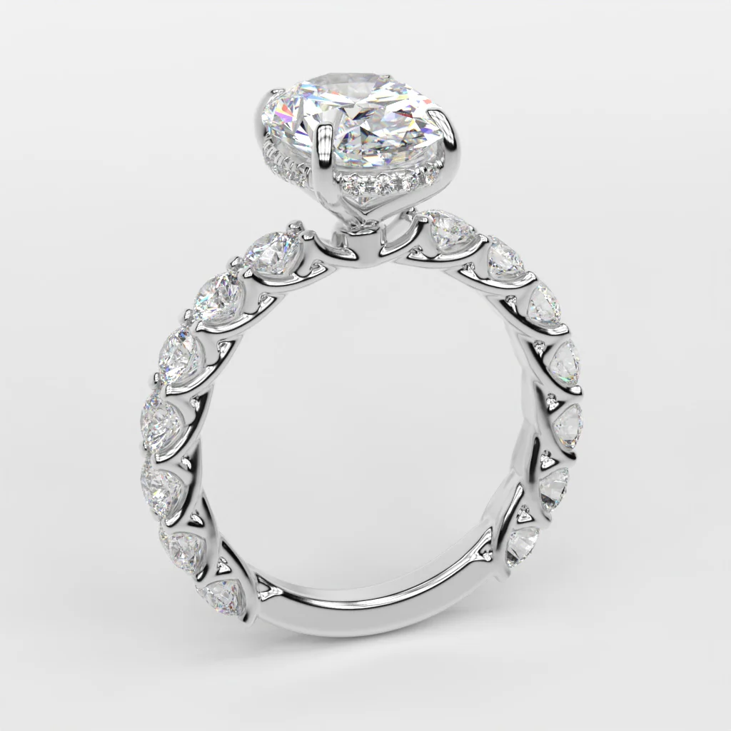 14K Gold Custom Engagement Ring - Image 15