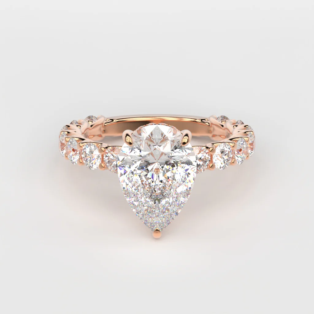 14K Gold Custom Engagement Ring - Image 25
