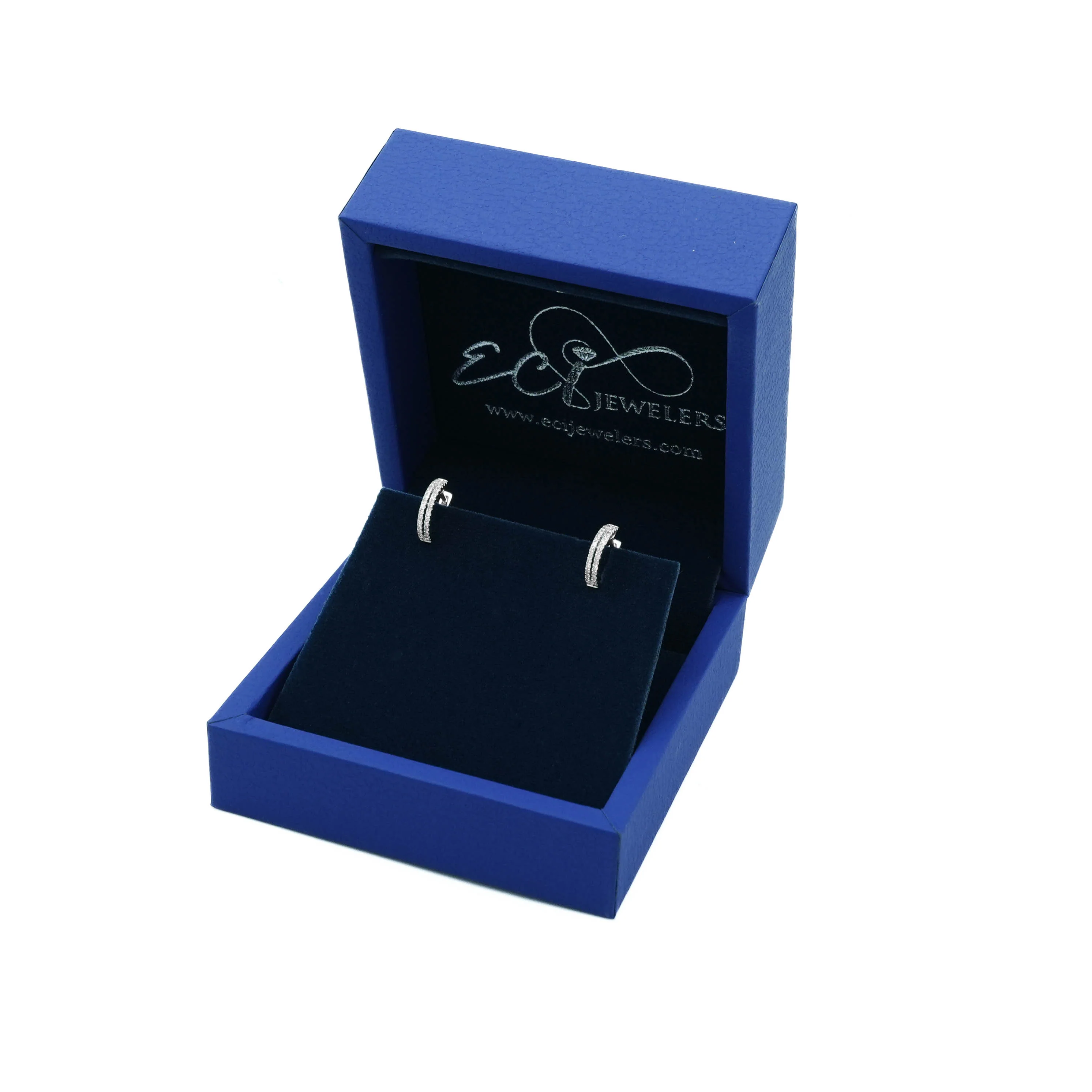 14K Gold Diamond Hoop Earrings 0.26 CT - Image 6