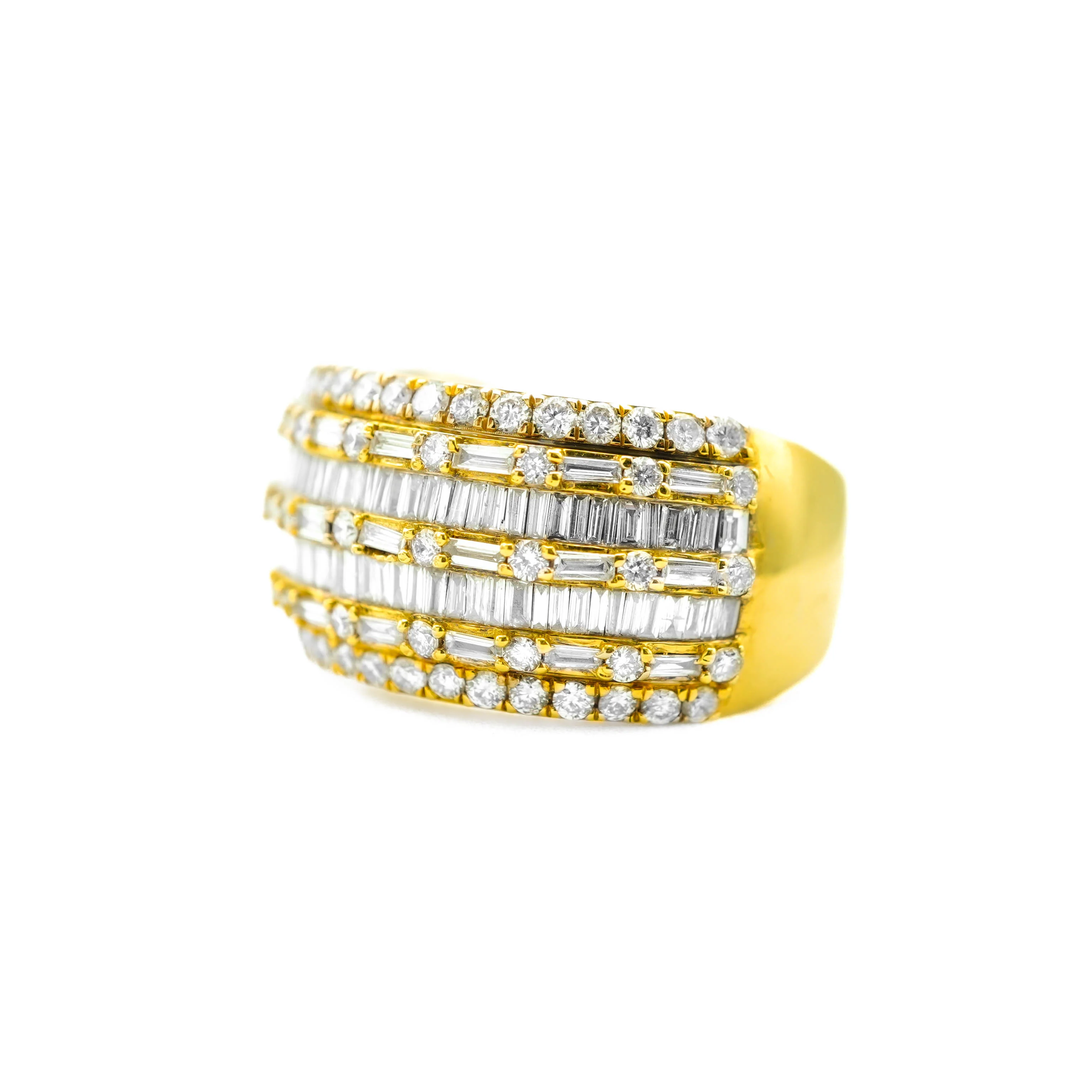 14K Gold Men's Diamond Ring 2.42 CT - Image 2