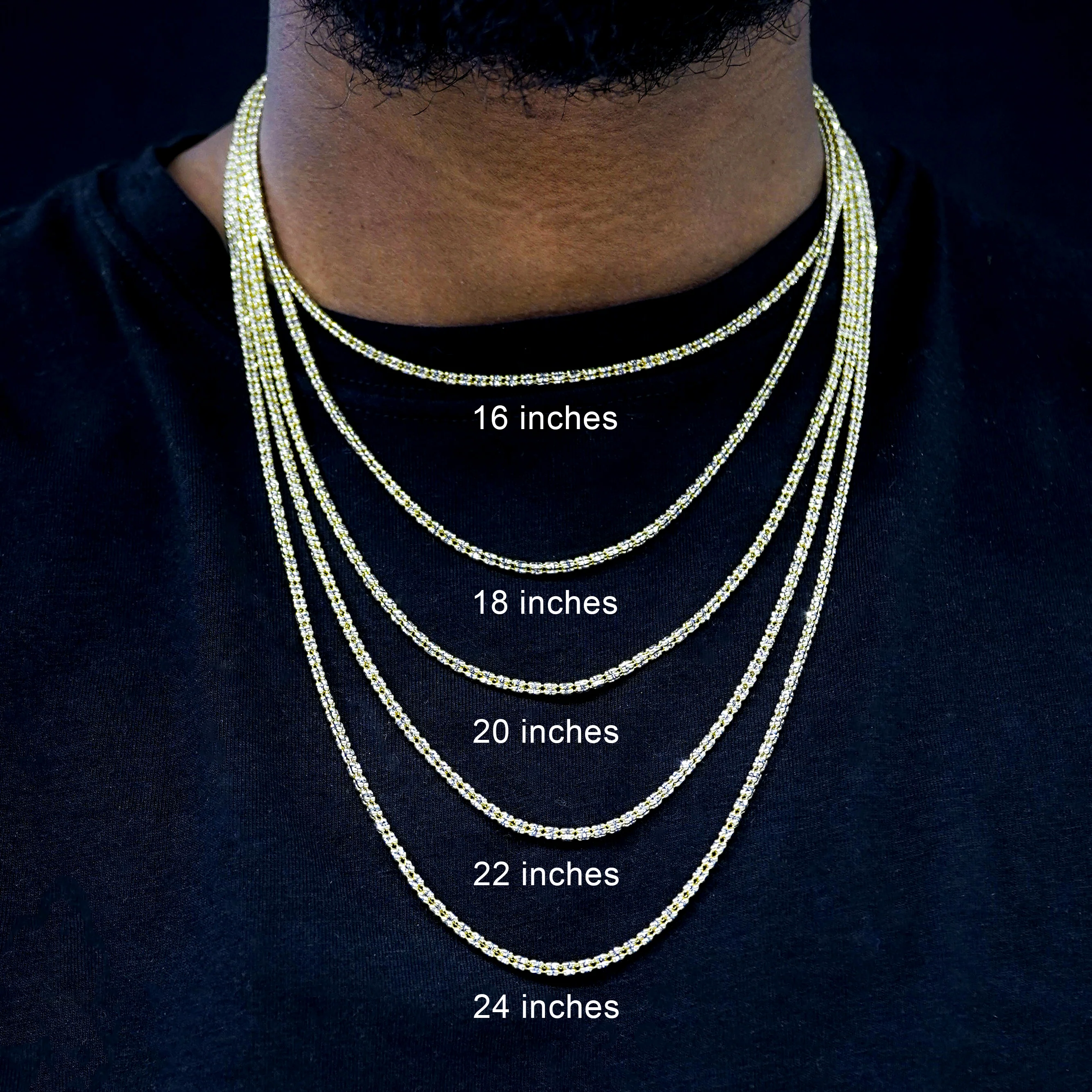 14K Ice Link Chain 3.5 mm - Image 8