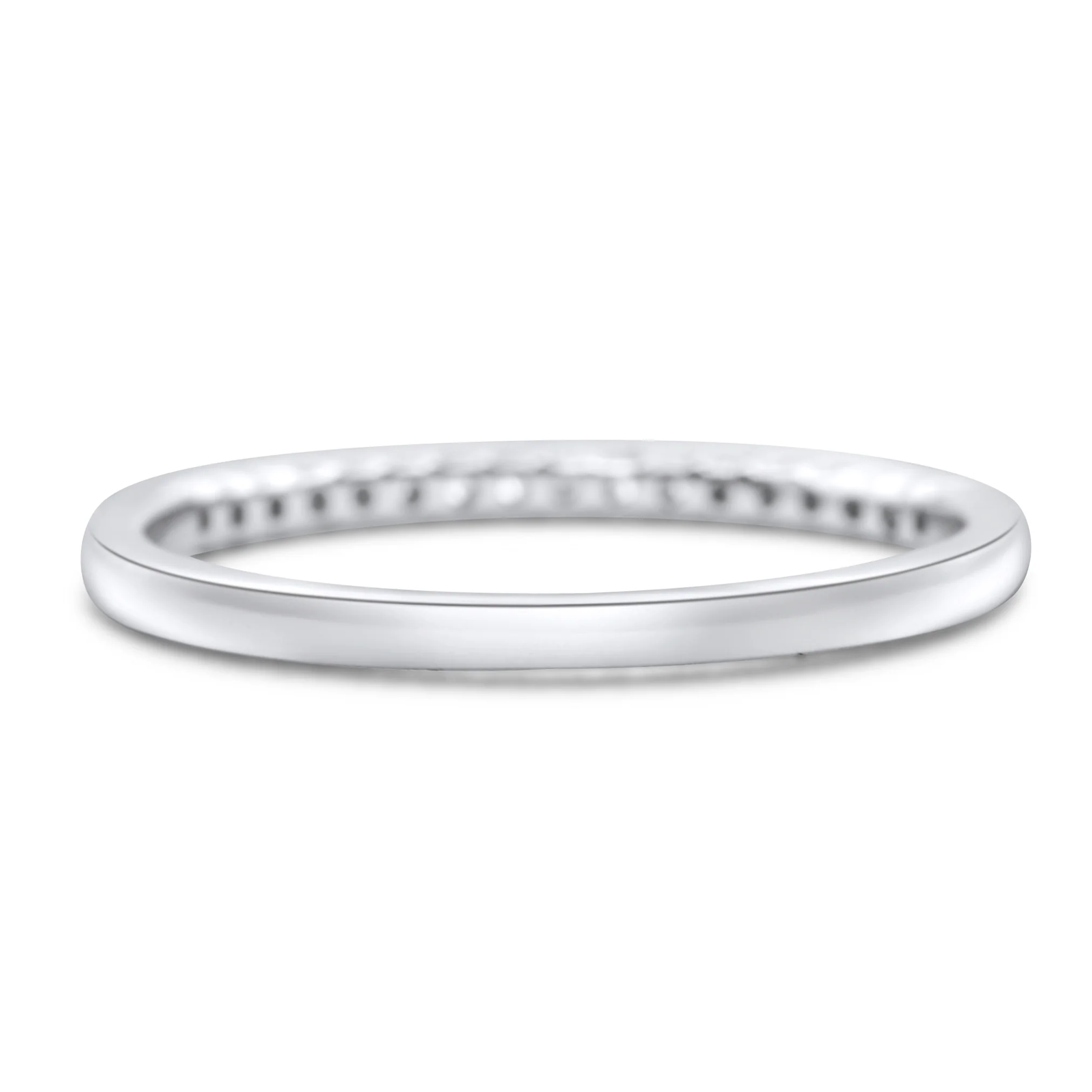 14K White Gold Ladies Diamond Band 0.25 CT - Image 3
