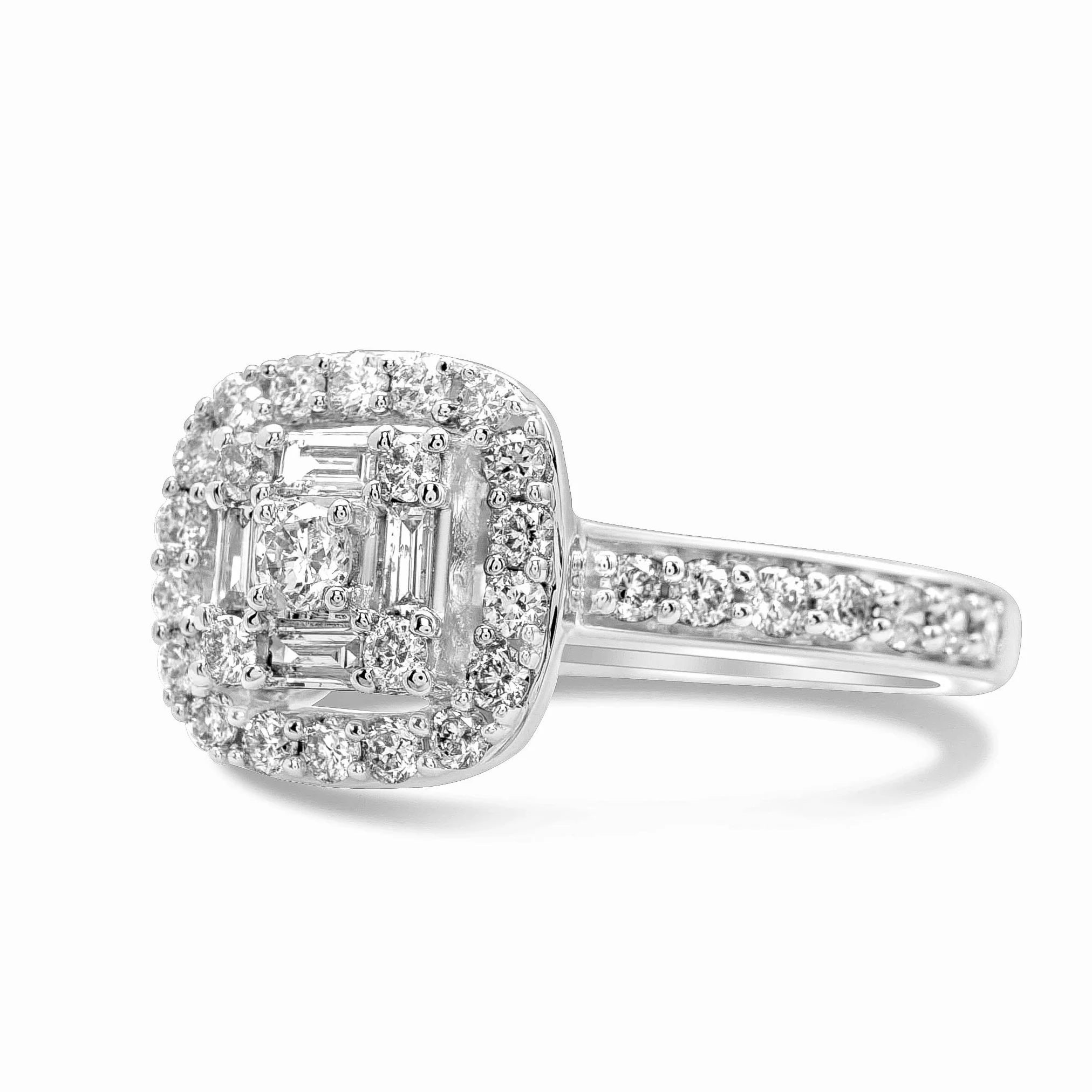 14K White Gold Diamond Ring 0.50 CT - Image 3