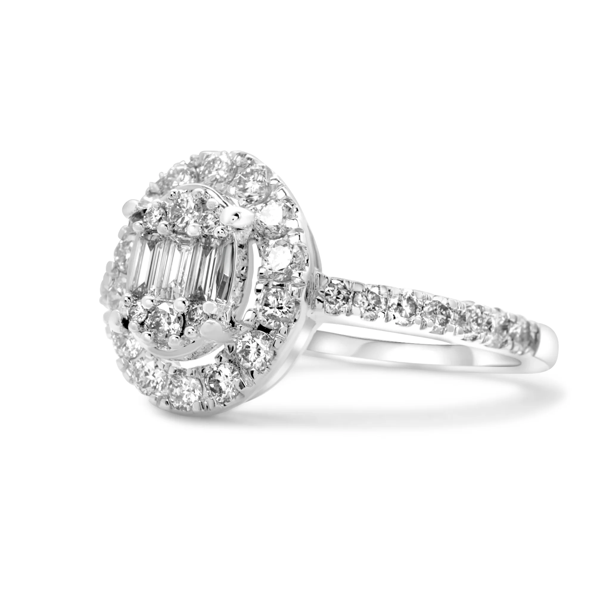 14K White Gold Ladies' Diamond Ring 0.57 CT - Image 3