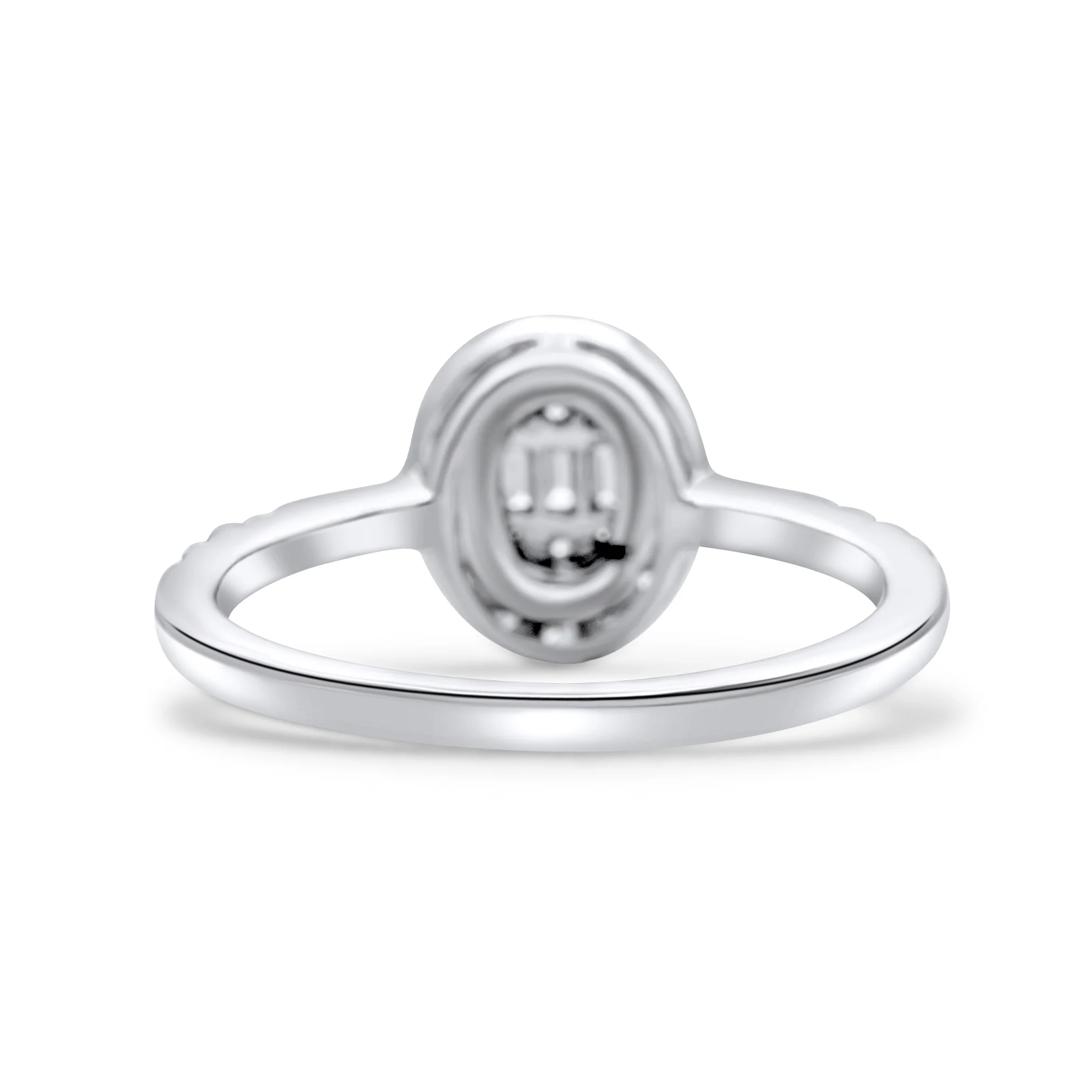 14K White Gold Ladies' Diamond Ring 0.57 CT - Image 4