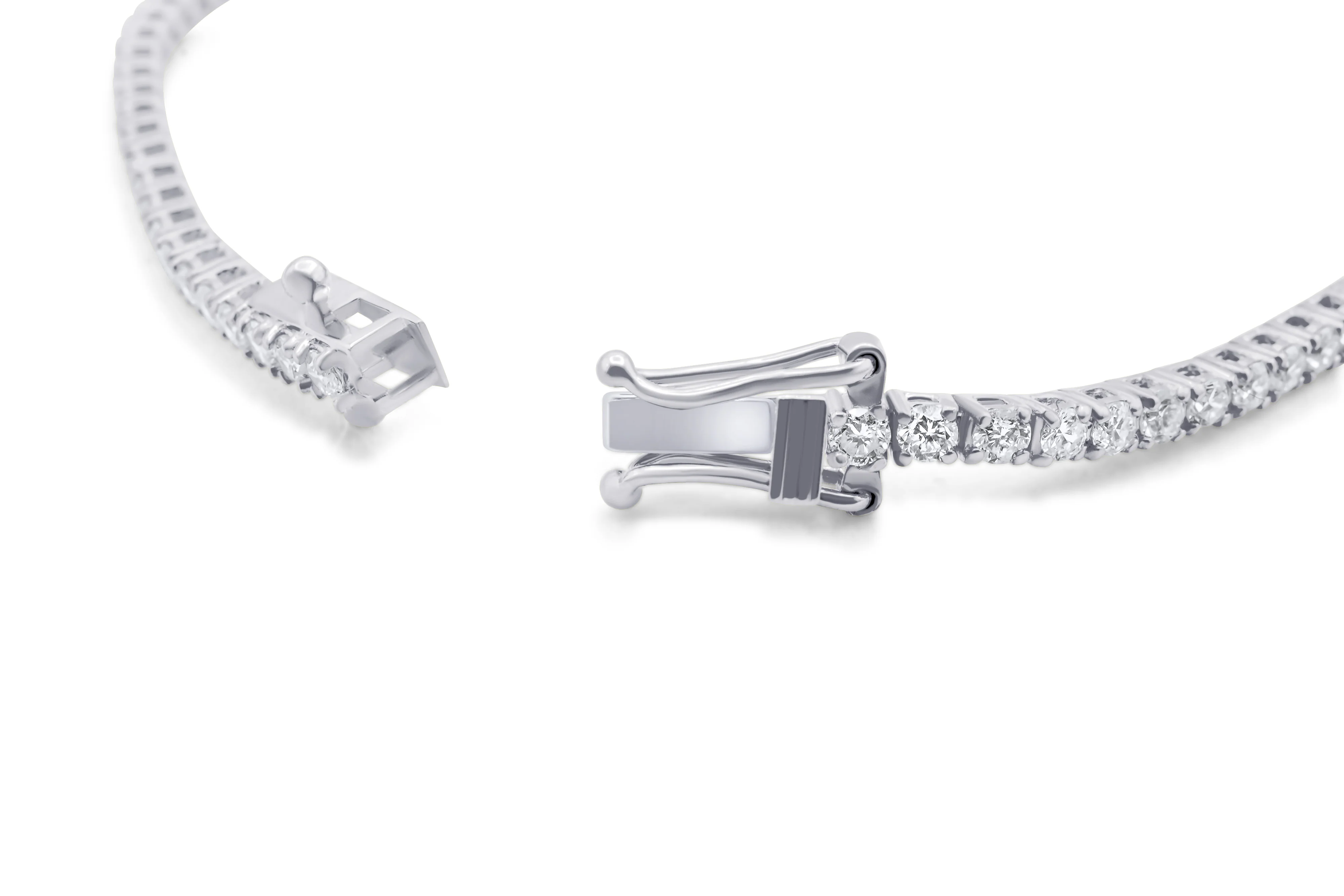 14K White Gold Tennis Bracelet 2.47 CT - Image 5