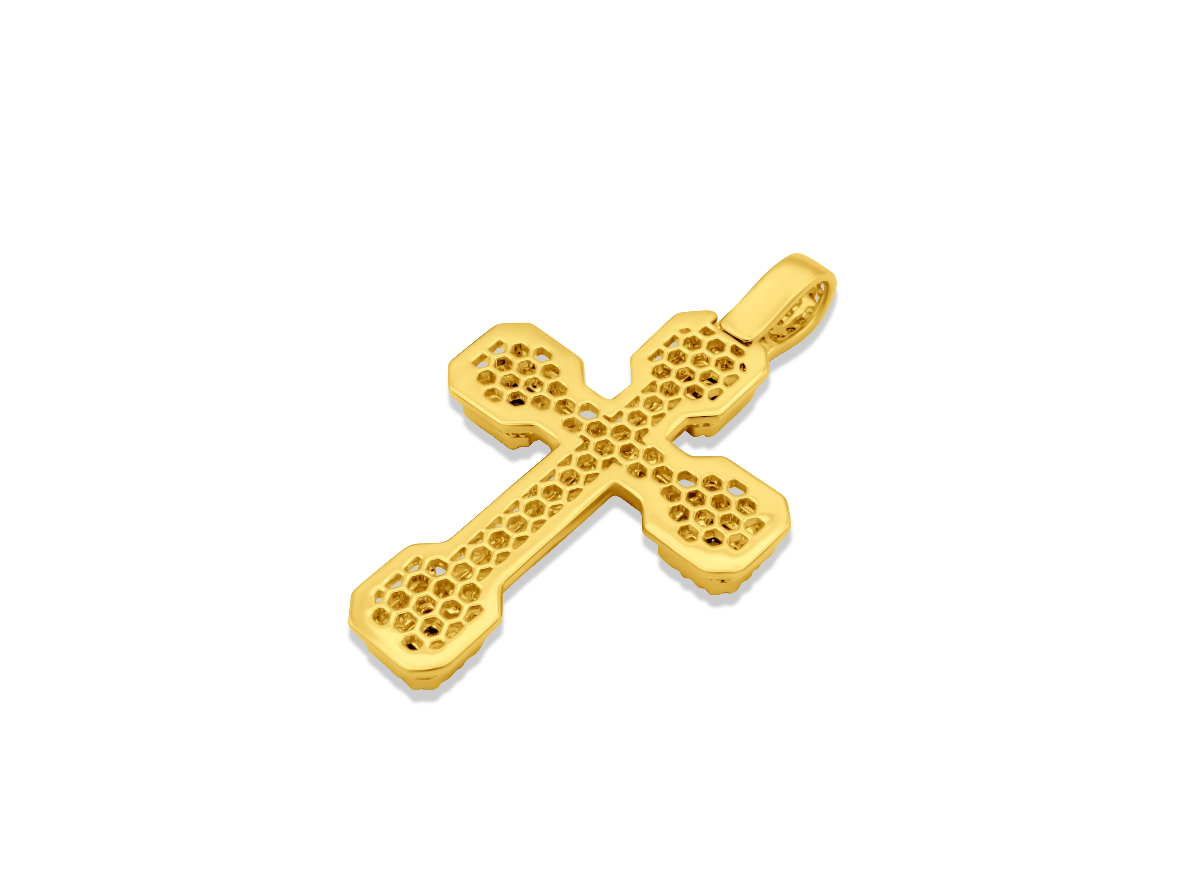 14k White or Yellow Gold Diamond Cross Pendant 2.49ct - Image 4