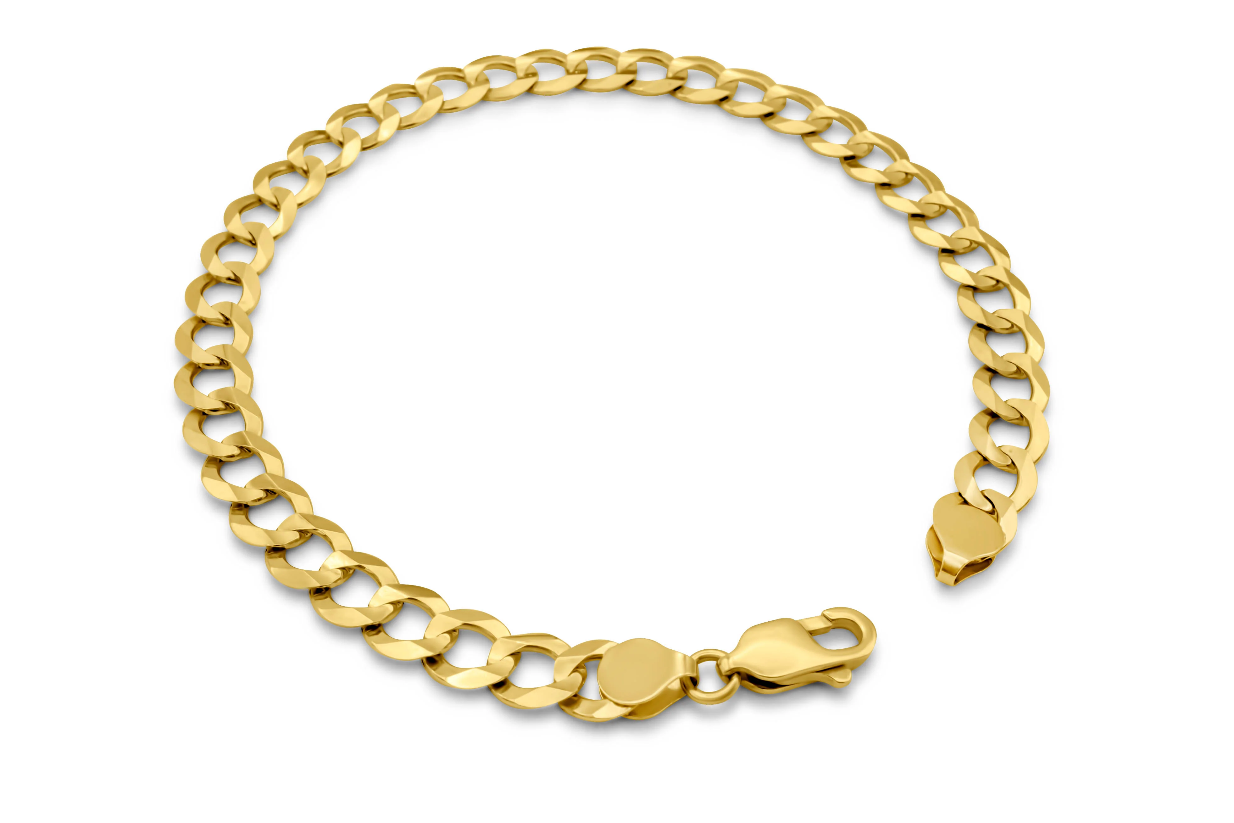 14K Yellow Gold Bracelet 7 mm - Image 2