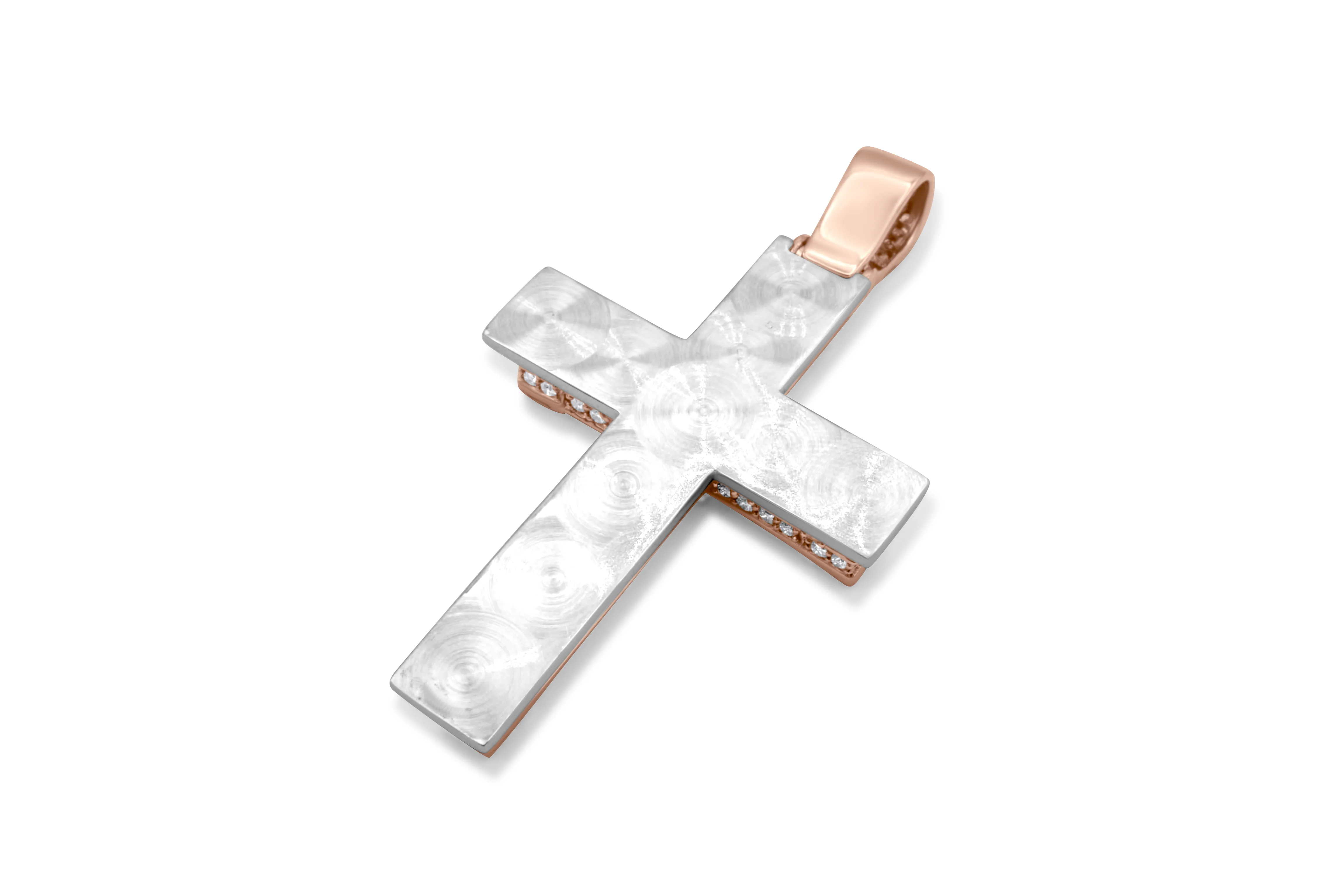 14K Gold Diamond Cross Pendant 3.81 CT - Image 12