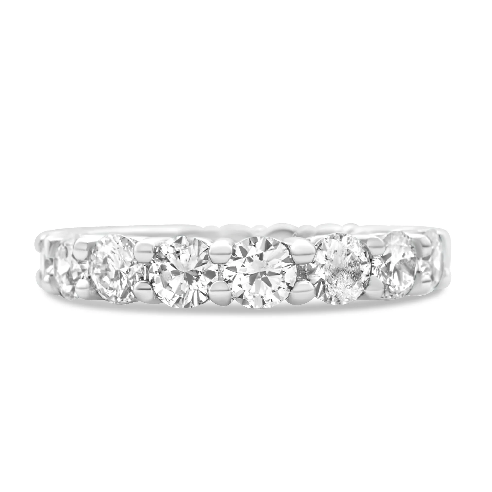 18K White Gold  Eternity Wedding Band 2.74 CT - Image 3
