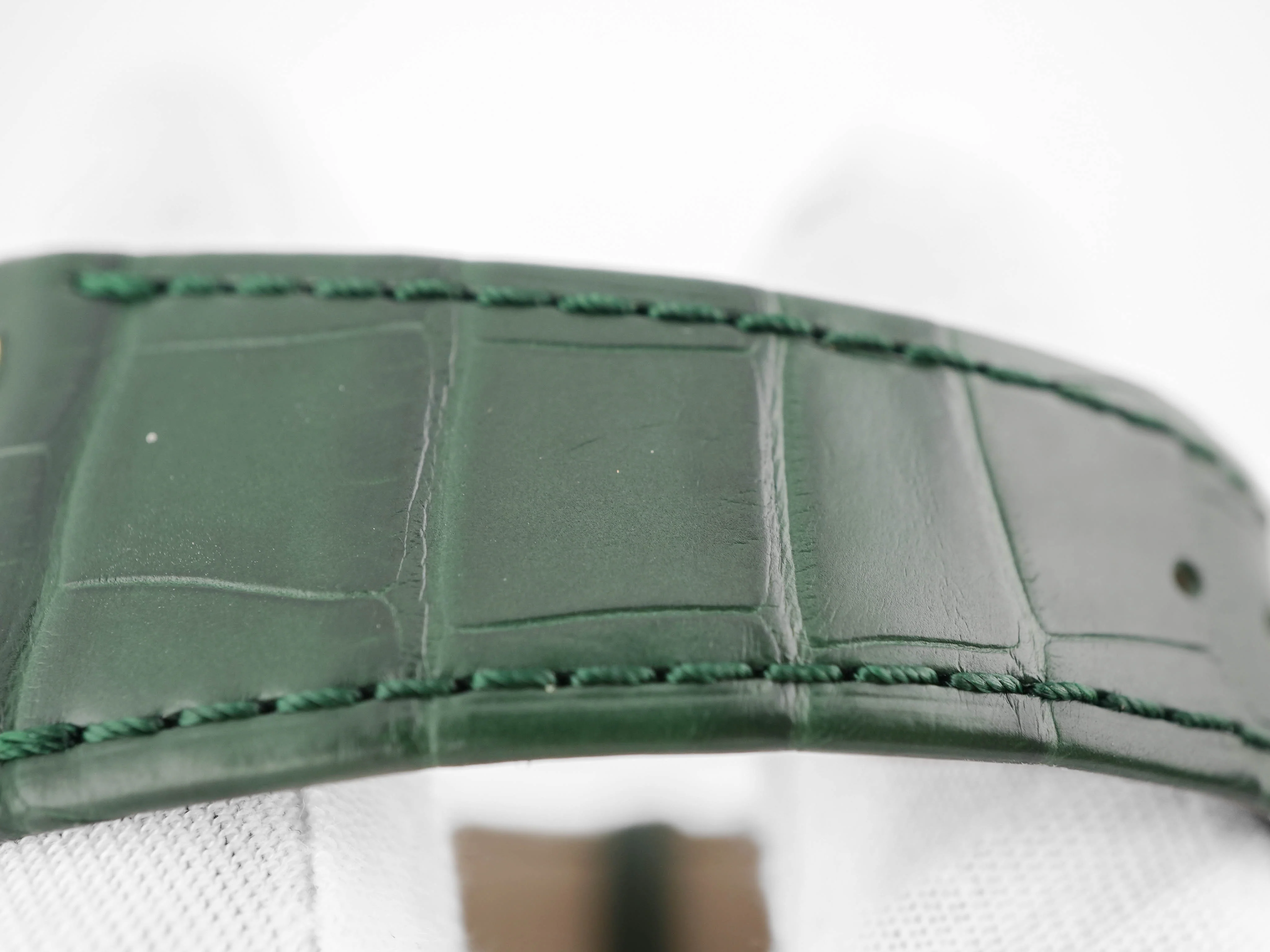 Audemars Piguet Royal Oak Chronograph 18K Rose Gold Green Dial Green Leather Strap Box and Papers 2024 - Image 7