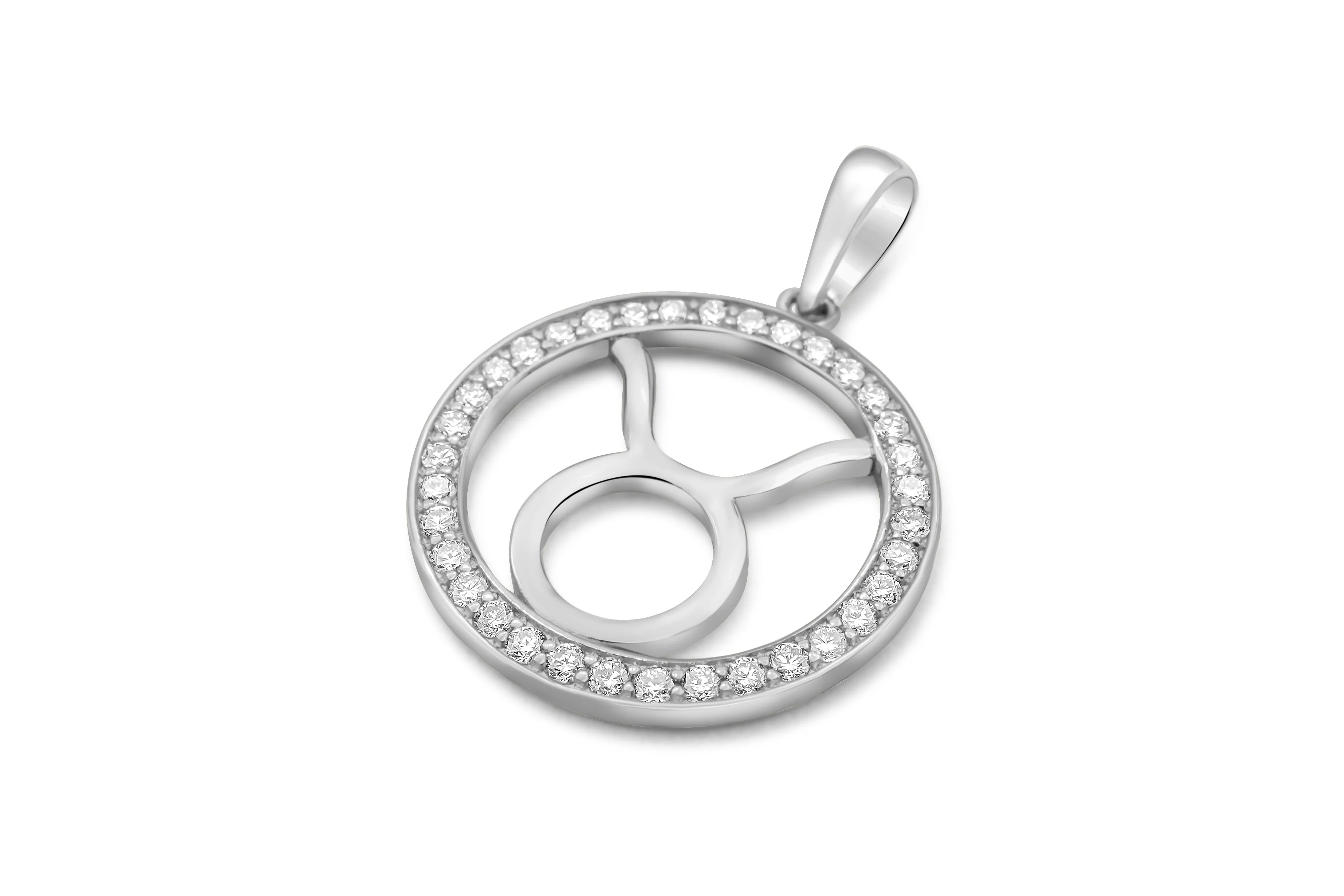 14K Gold Taurus Zodiac Diamond Men's Pendant (0.65 CTW) - Image 6