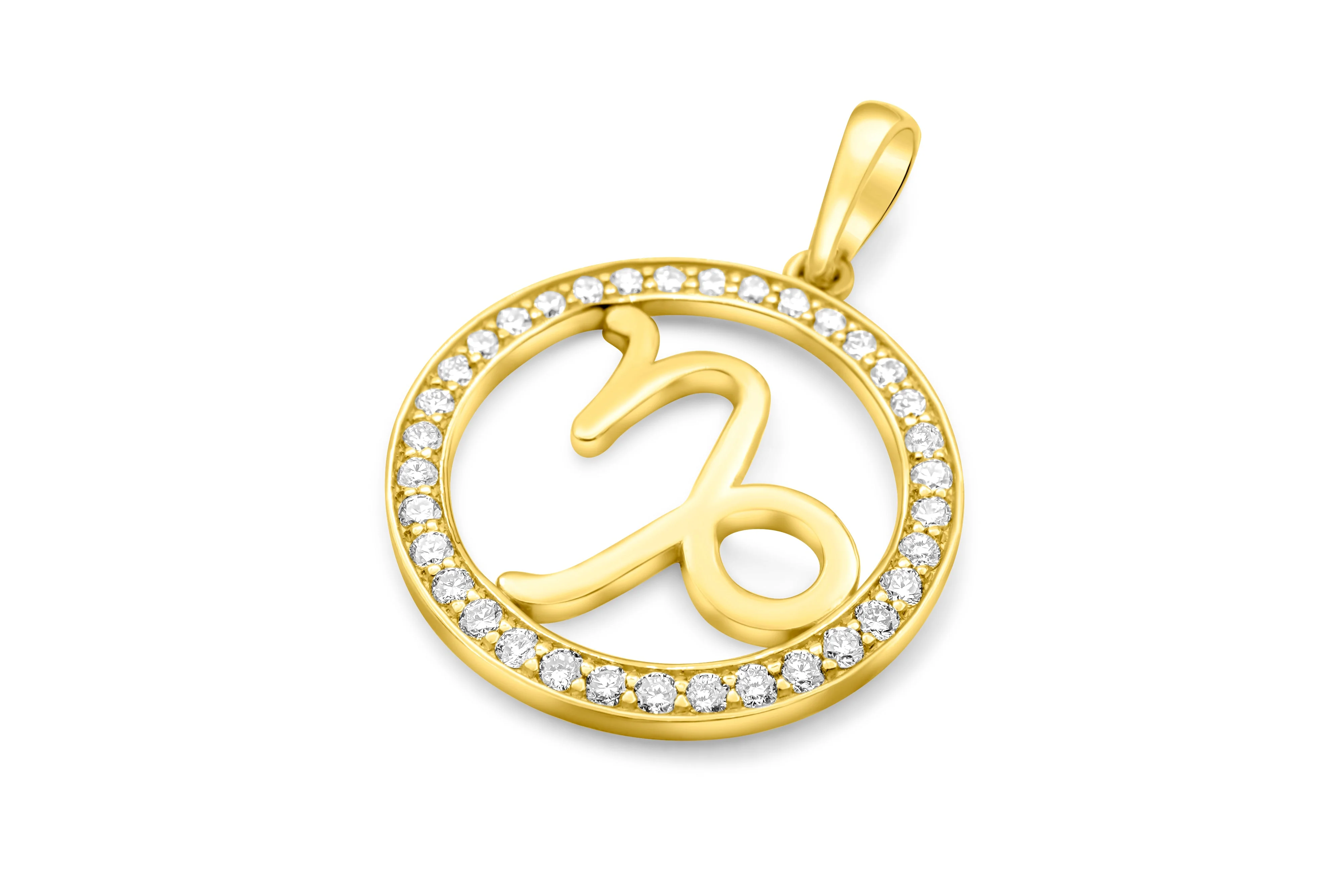 14K Gold Capricorn Zodiac Diamond Men's Pendant (0.65 CTW) - Image 3