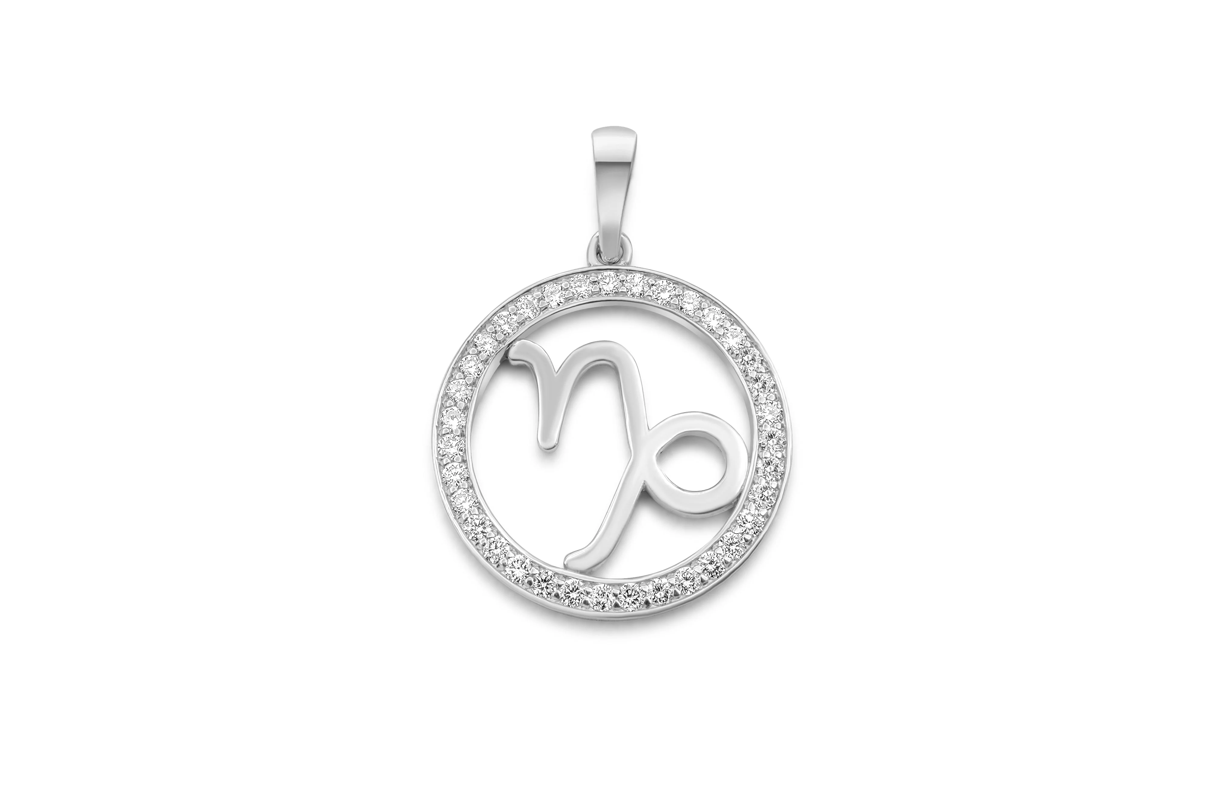 14K Gold Capricorn Zodiac Diamond Men's Pendant (0.65 CTW) - Image 4