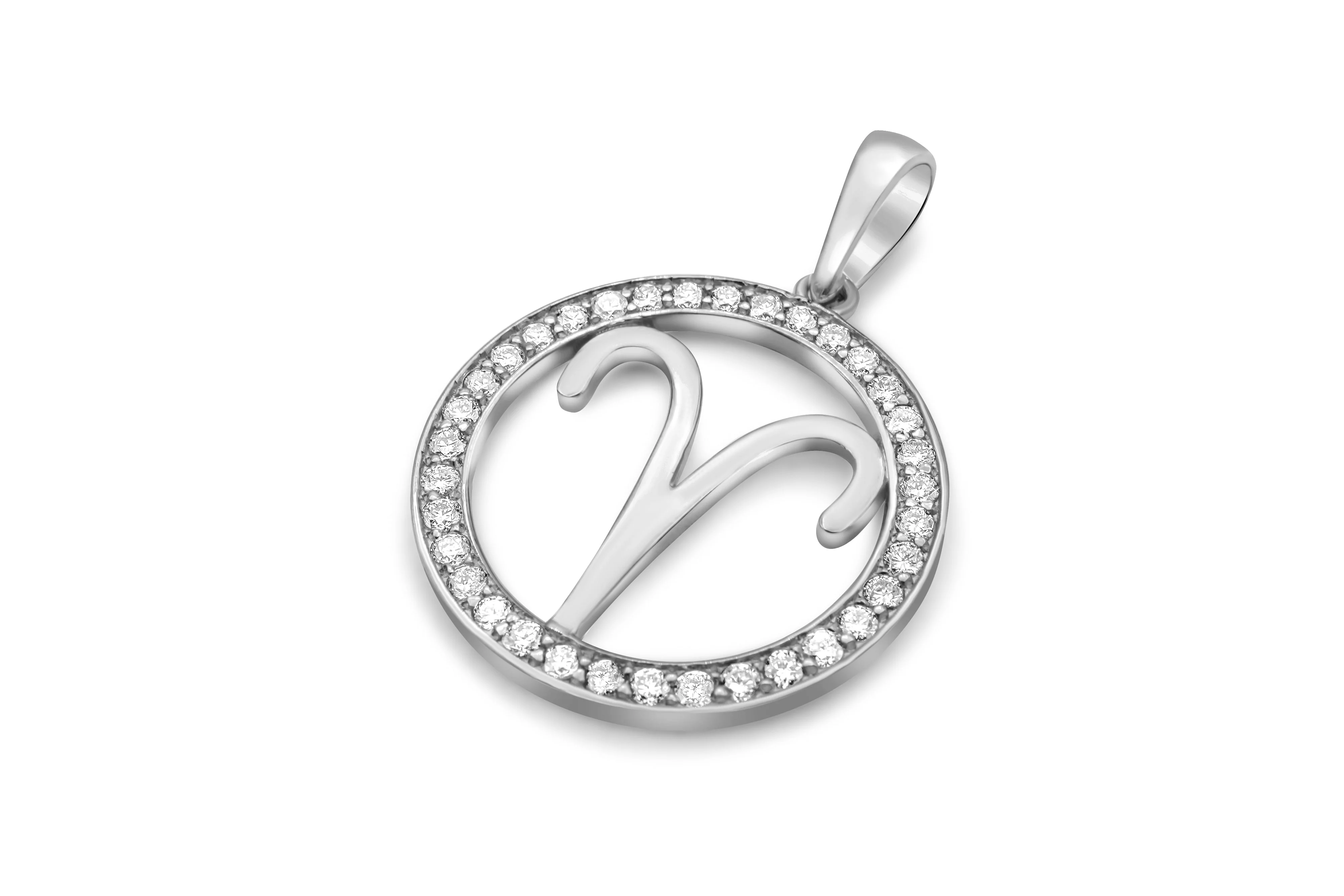 14K Gold Aries Zodiac Diamond Men's Pendant (0.65 CTW) - Image 4
