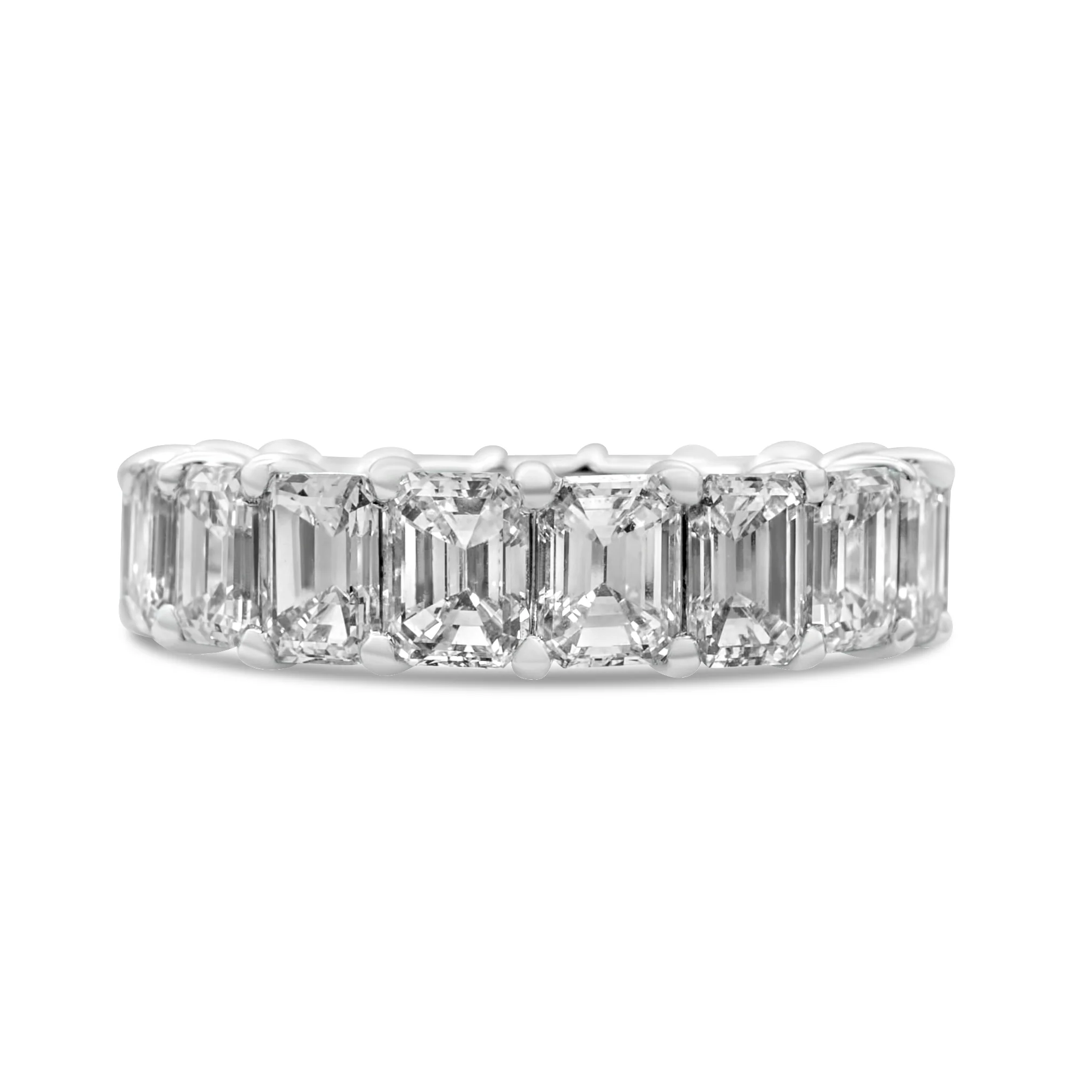 Emerald Cut Eternity Wedding Band 6.13 CT - Image 3