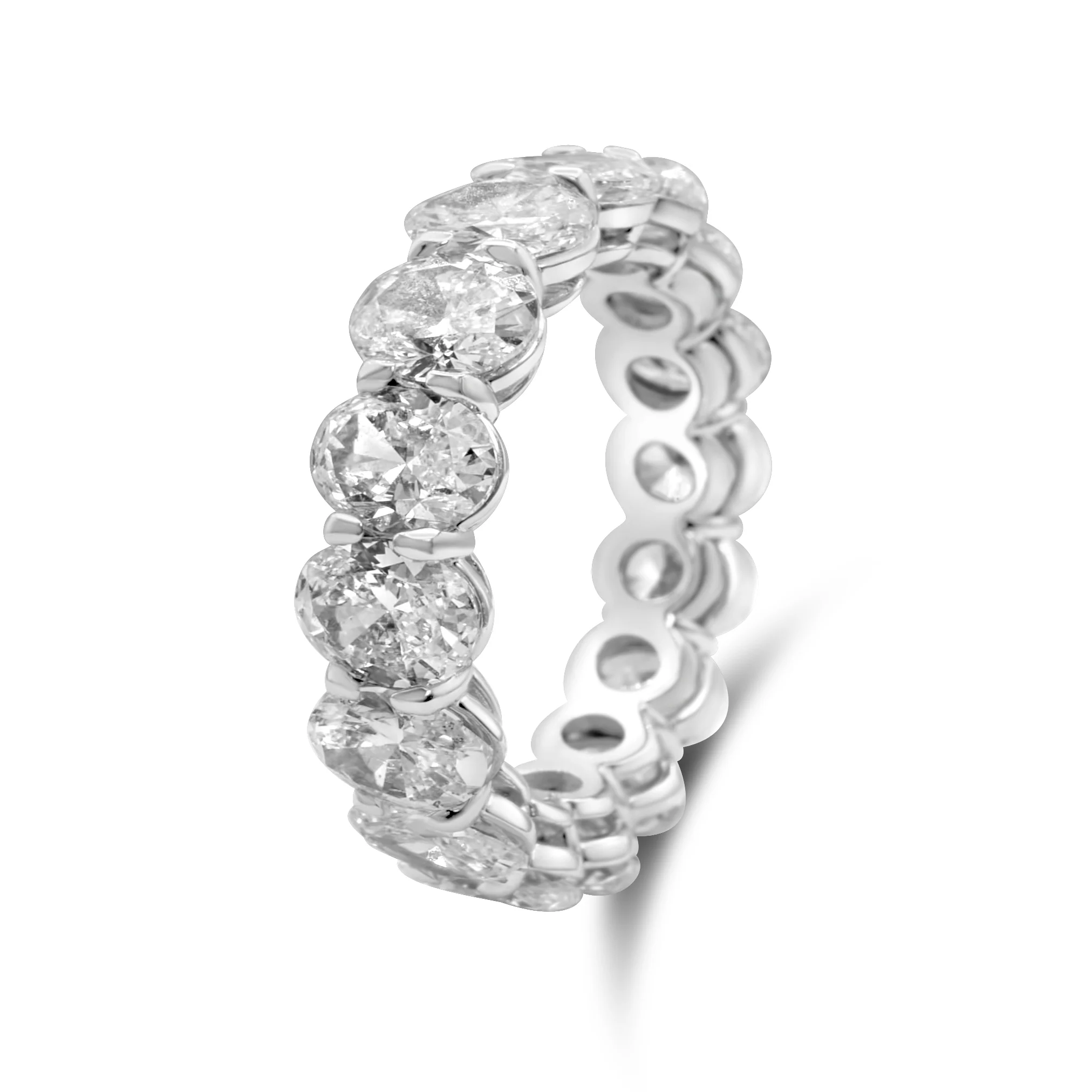 Oval Eternity Diamond Wedding Band 6.60 CT