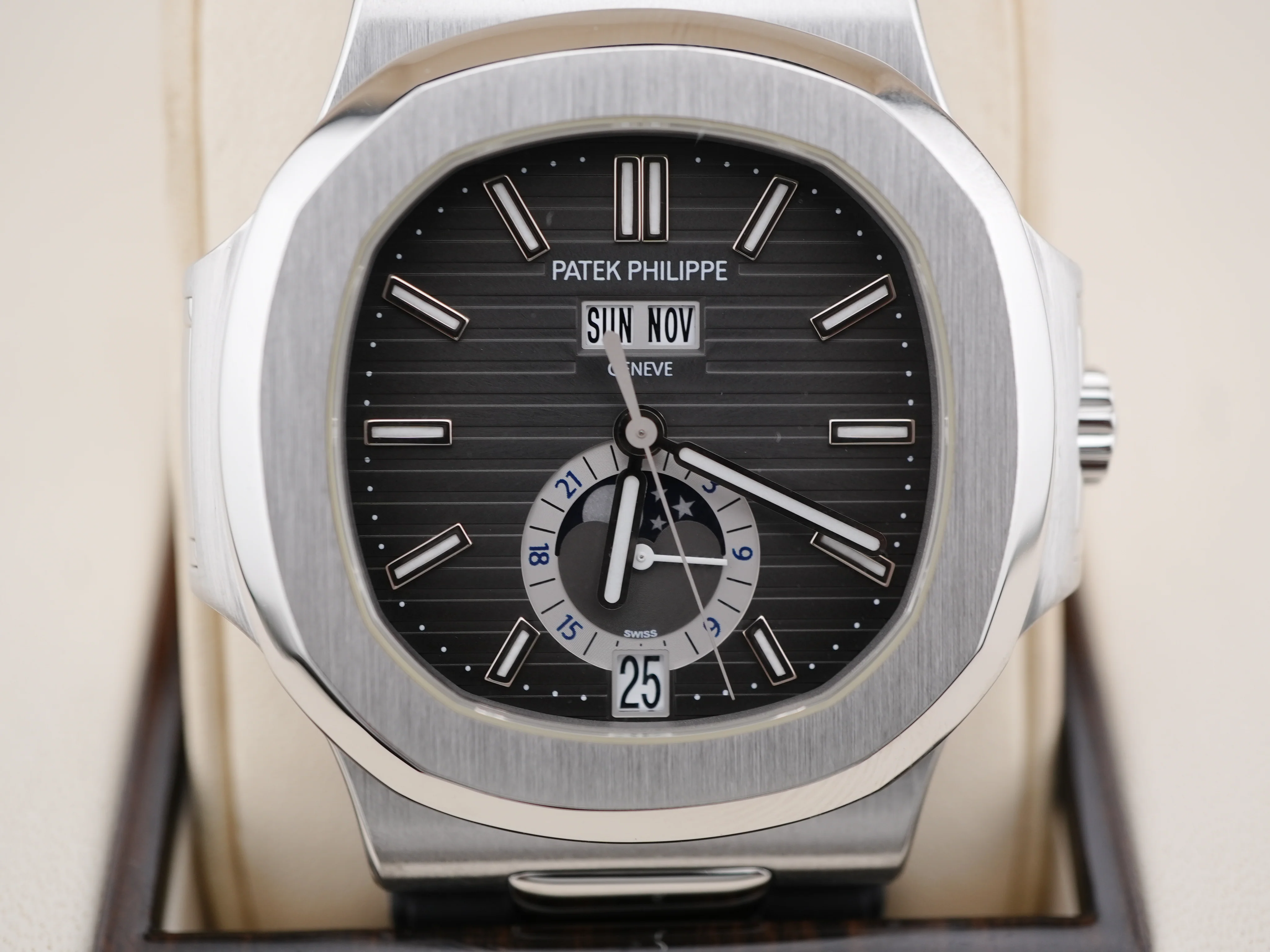 Patek Philippe 5726A-001 Nautilus Black Index Dial Rubber Strap Box and Papers 2012 - Image 3