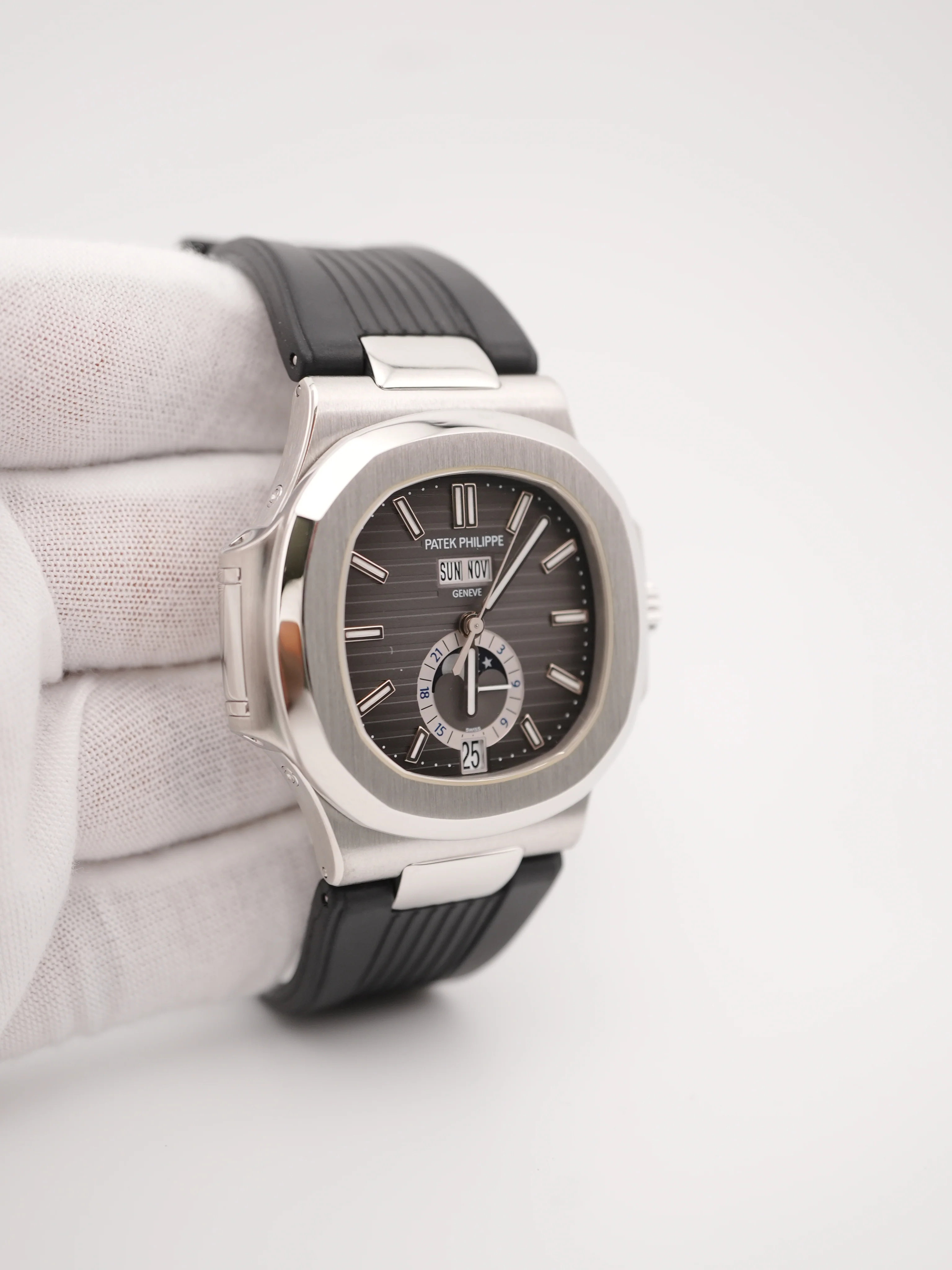 Patek Philippe 5726A-001 Nautilus Black Index Dial Rubber Strap Box and Papers 2012 - Image 4