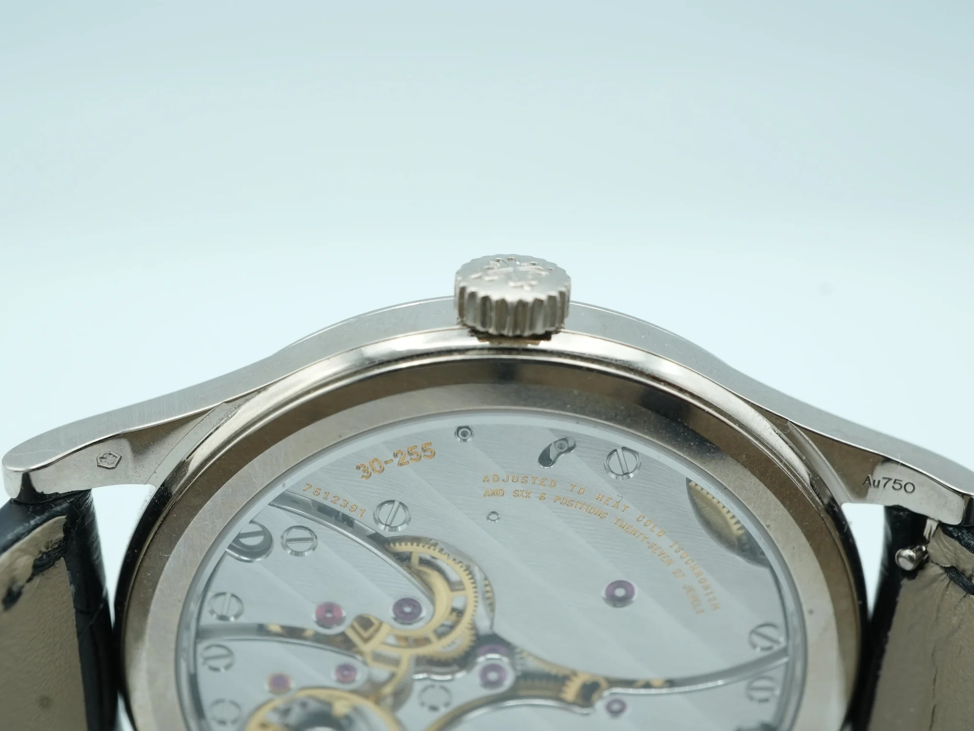 Patek Philippe 6119G-001 Calatrava 18K White Gold Black Dial Black Leather Strap Complete Set 2024 - Image 8