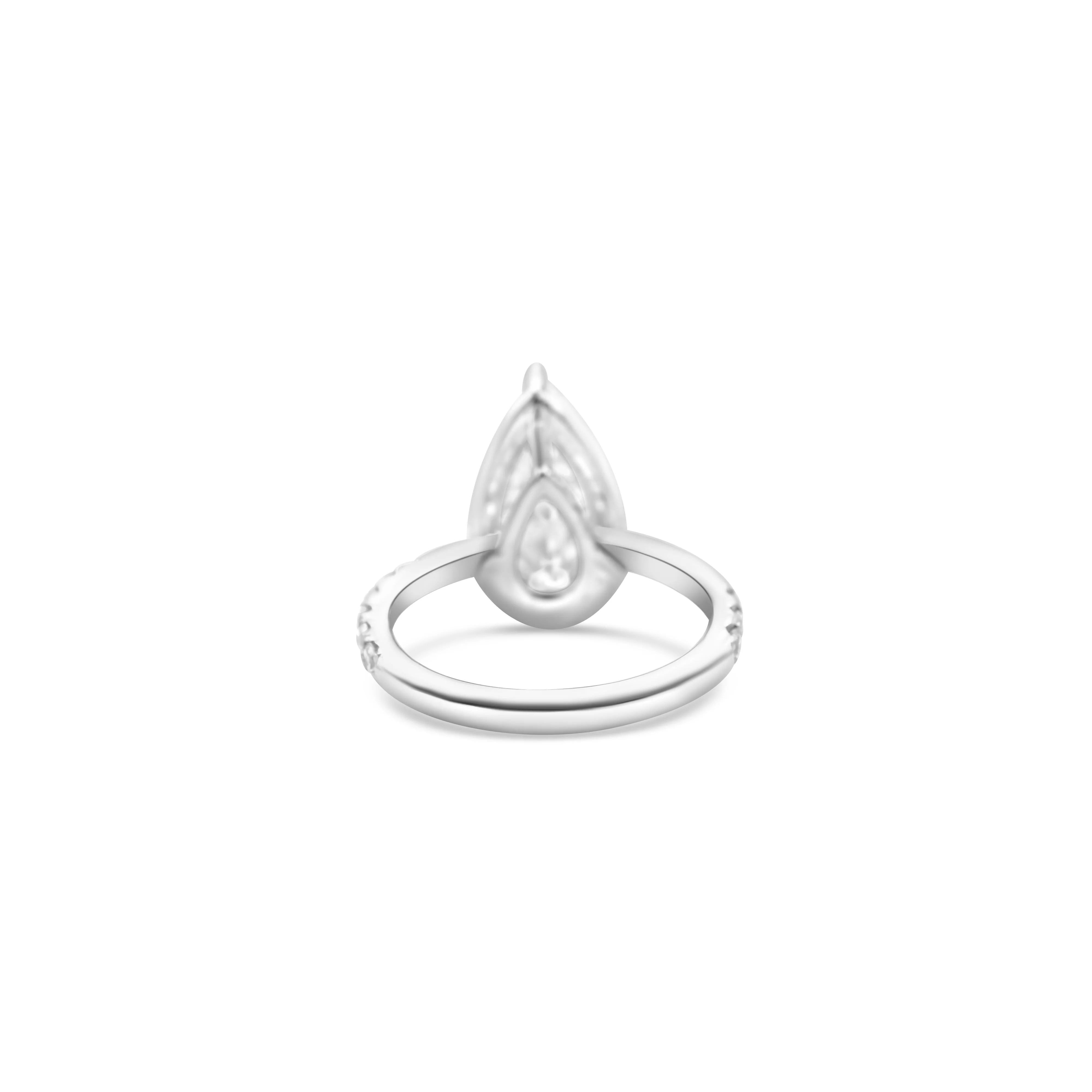 Platinum Pear-Cut Diamond Engagement Ring 5.89 CT - Image 4