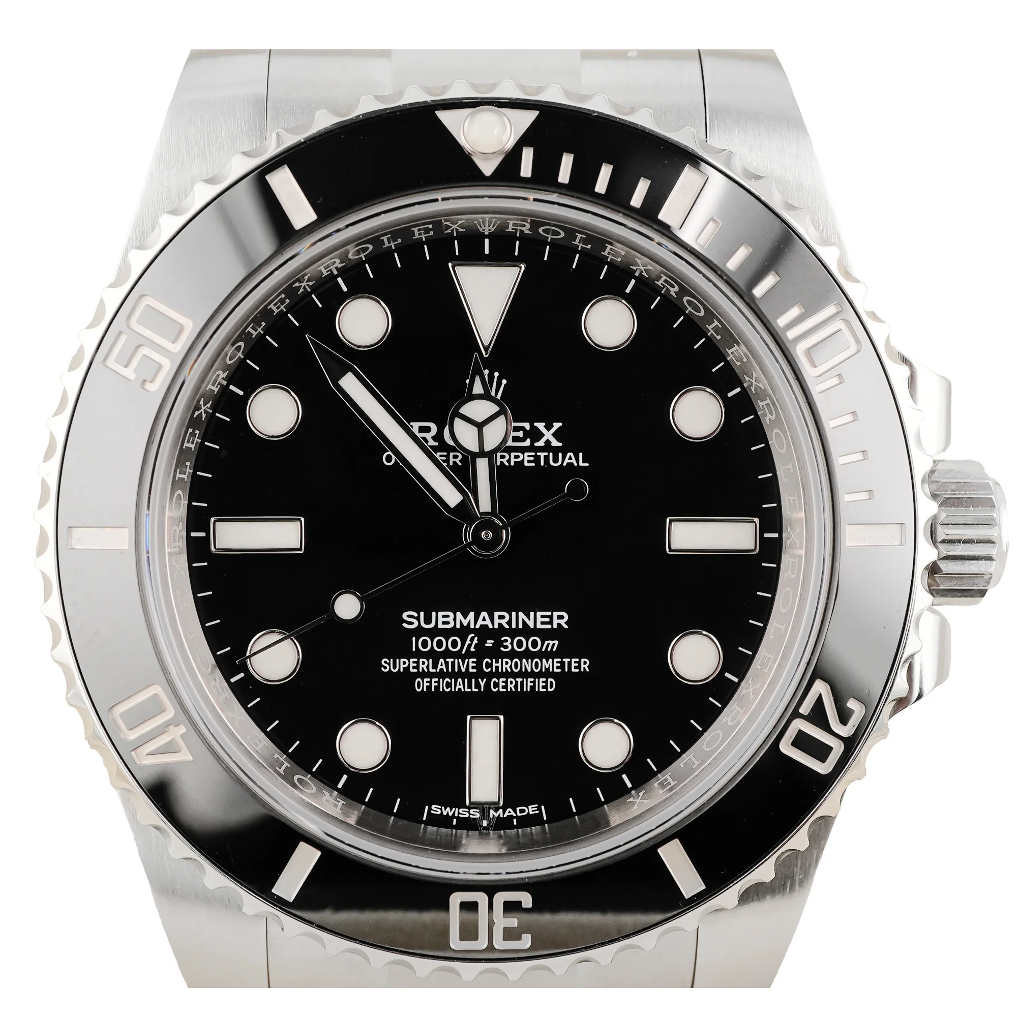 Rolex 114060 Submariner 40 mm Ceramic Bezel Black Dial Oyster Bracelet Box and Papers 2017 - Image 3