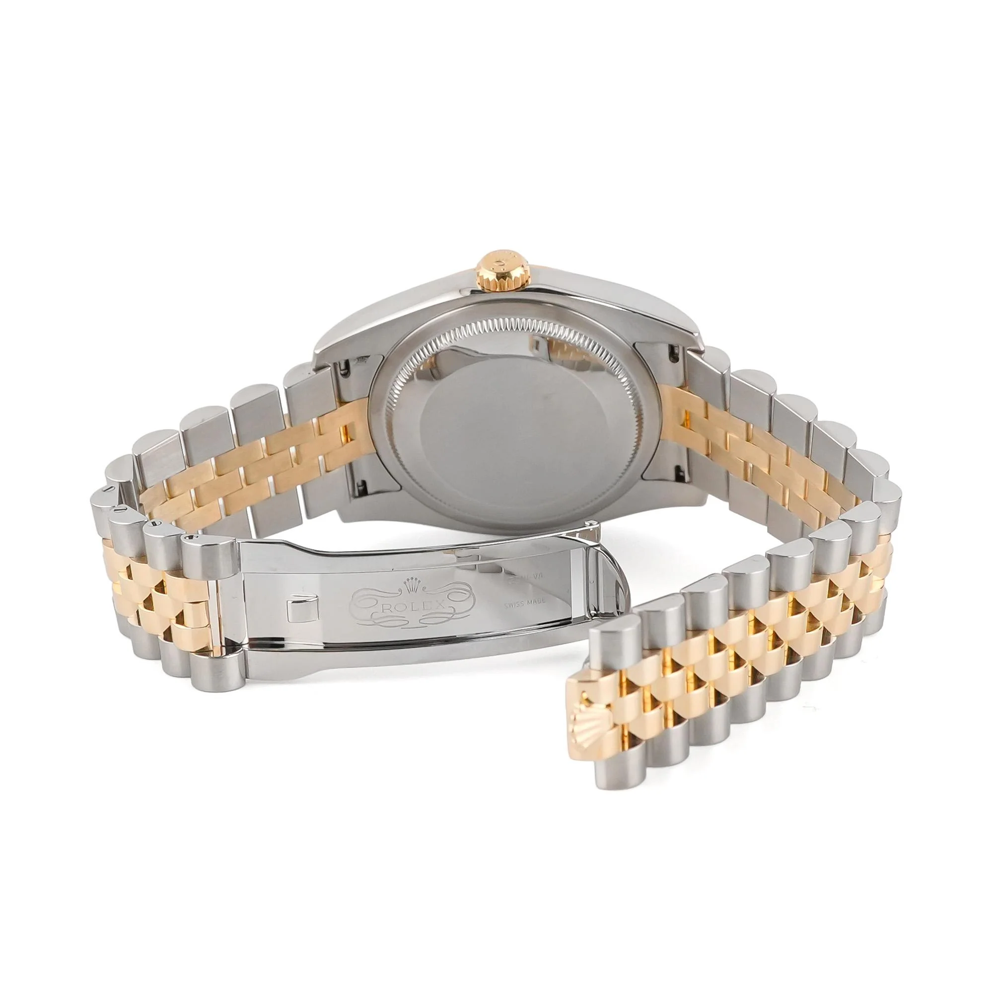 Rolex 116233 Datejust 36 mm Fluted Bezel Champagne Diamond Dial Jubilee Bracelet Box and Papers 2016 - Image 4