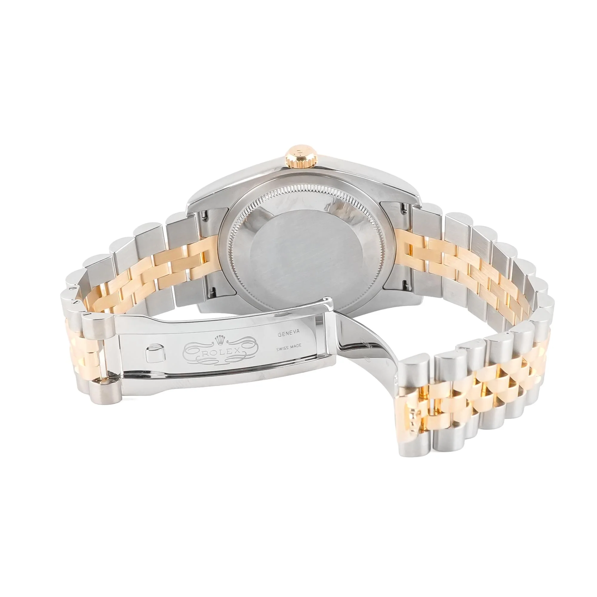 Rolex 116233 Datejust 36 mm Fluted Bezel Champagne Roman Dial Jubilee Bracelet Box and Papers 2015 - Image 4