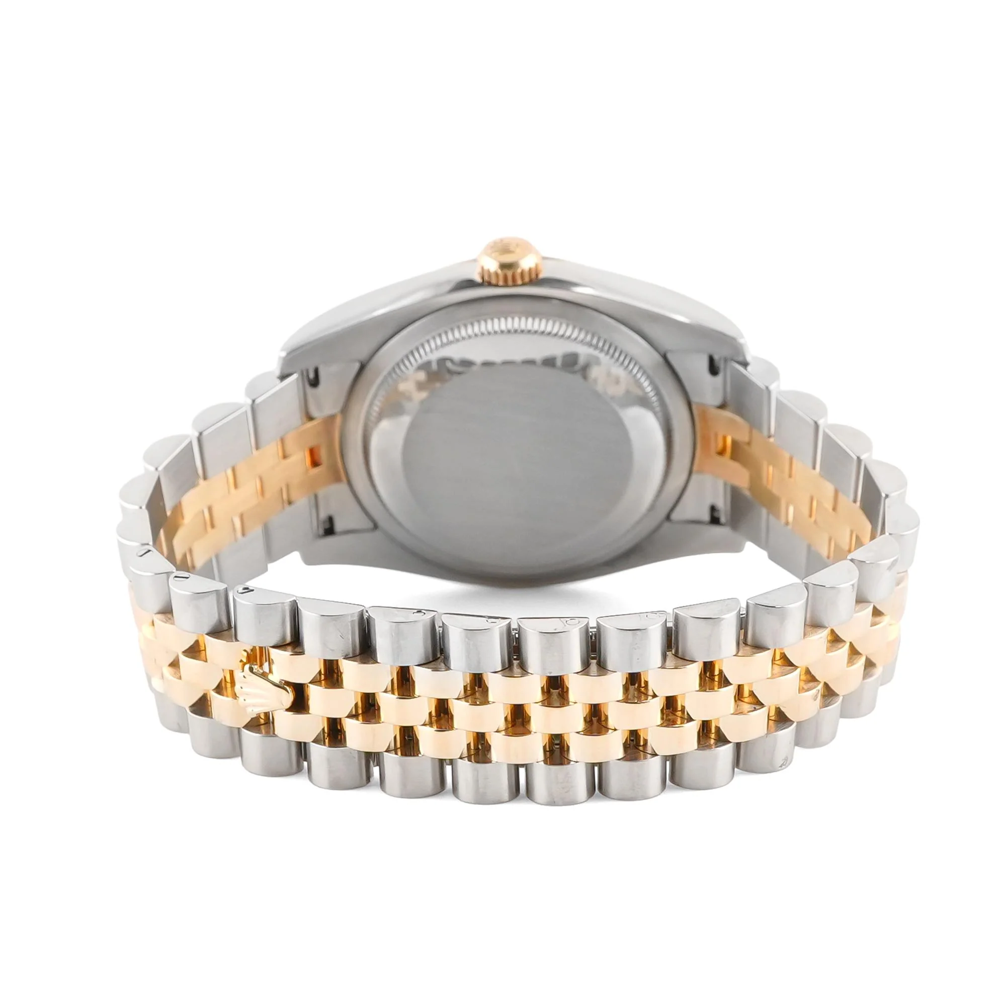 Rolex 116233 Datejust 36 mm Fluted Bezel Ivory Pyramid Roman Dial Jubilee Bracelet Box and Papers 2017 - Image 4