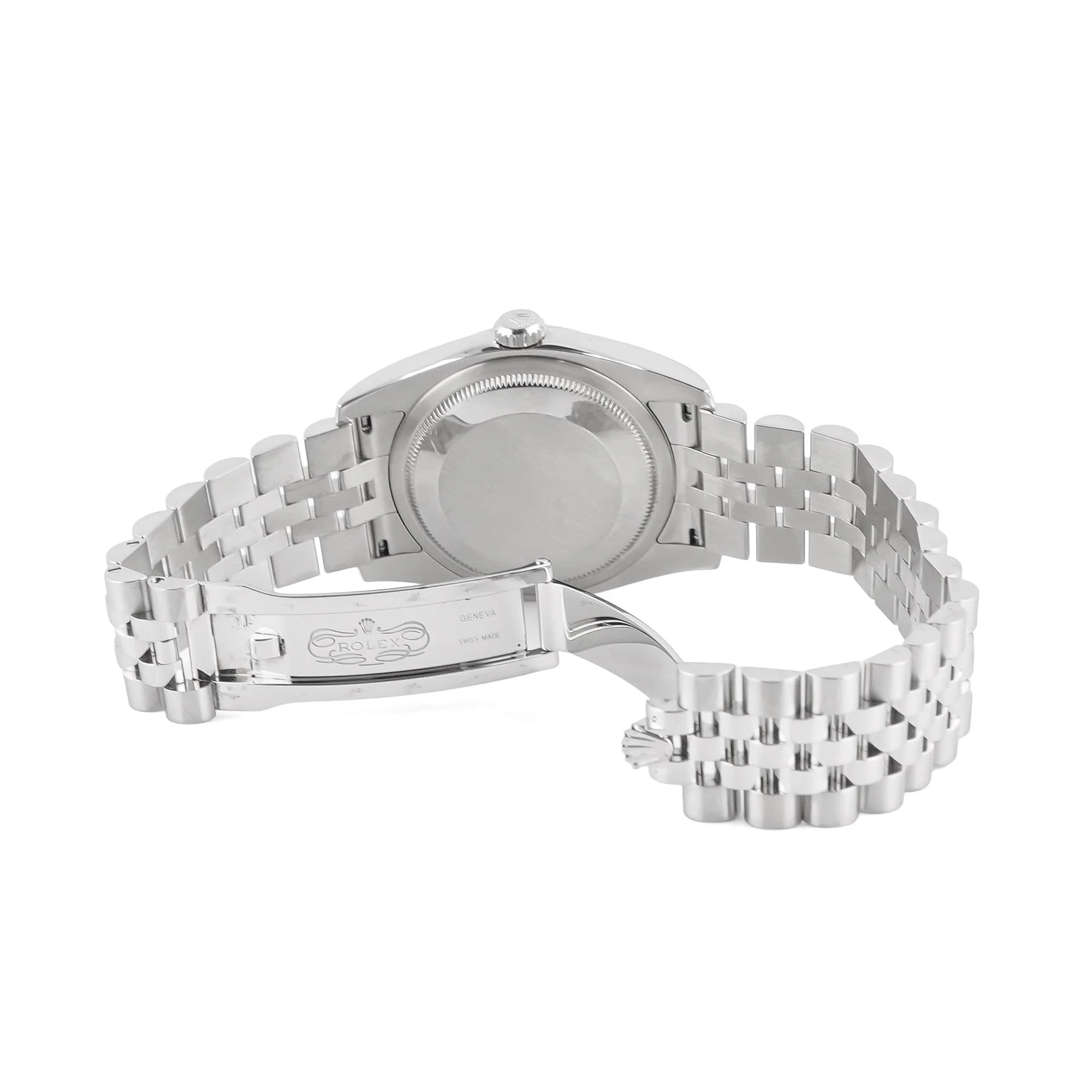 Rolex 116234 Datejust 36 mm Fluted Bezel Silver Floral Dial Jubilee Bracelet Box and Papers 2019 - Image 4