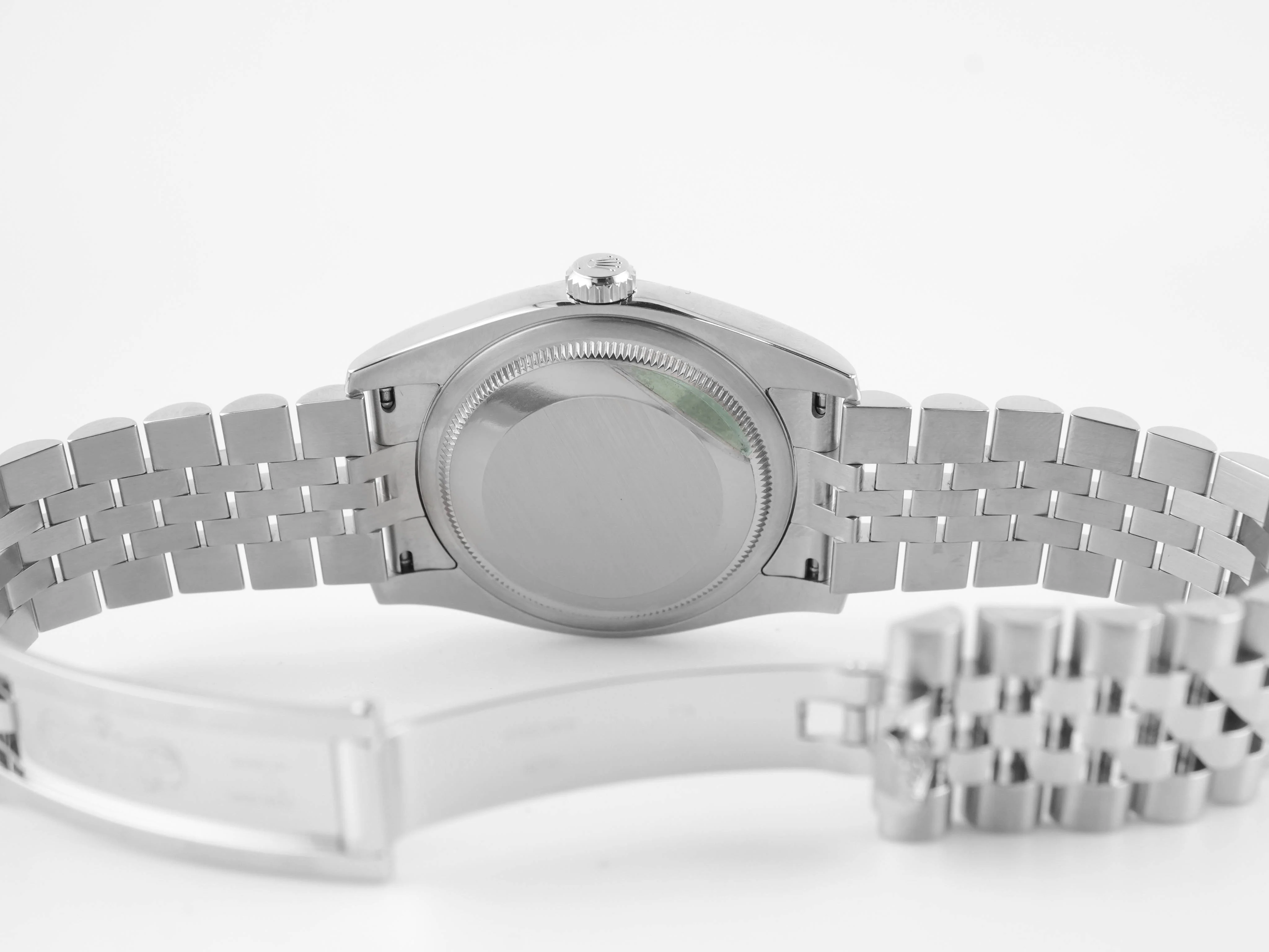 Rolex 116234 Datejust 36 mm Fluted Bezel Silver Roman Dial Jubilee Bracelet Box and Papers 2017 - Image 10