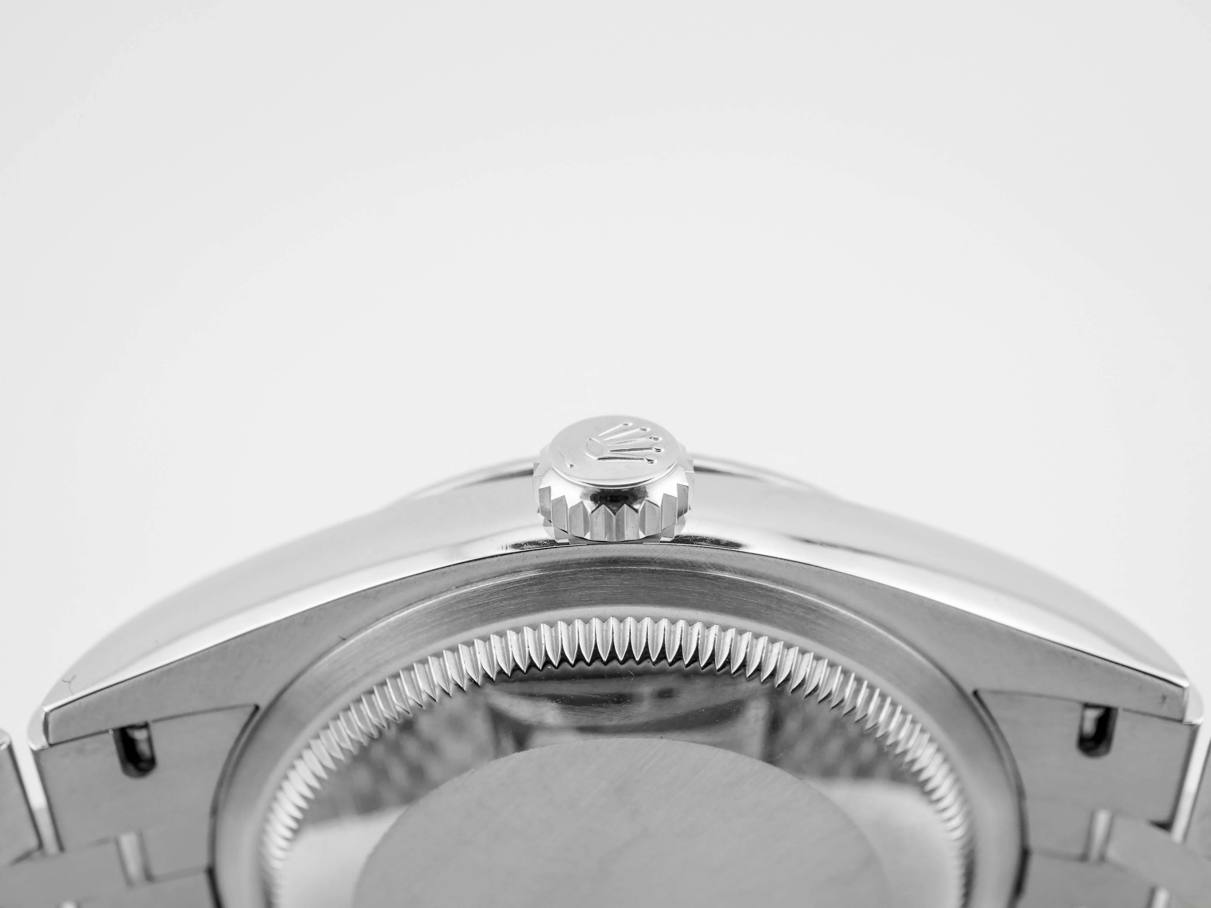 Rolex 126234 Datejust 36 mm Fluted Bezel White Roman Dial Jubilee Bracelet Box and Papers 2021 - Image 8