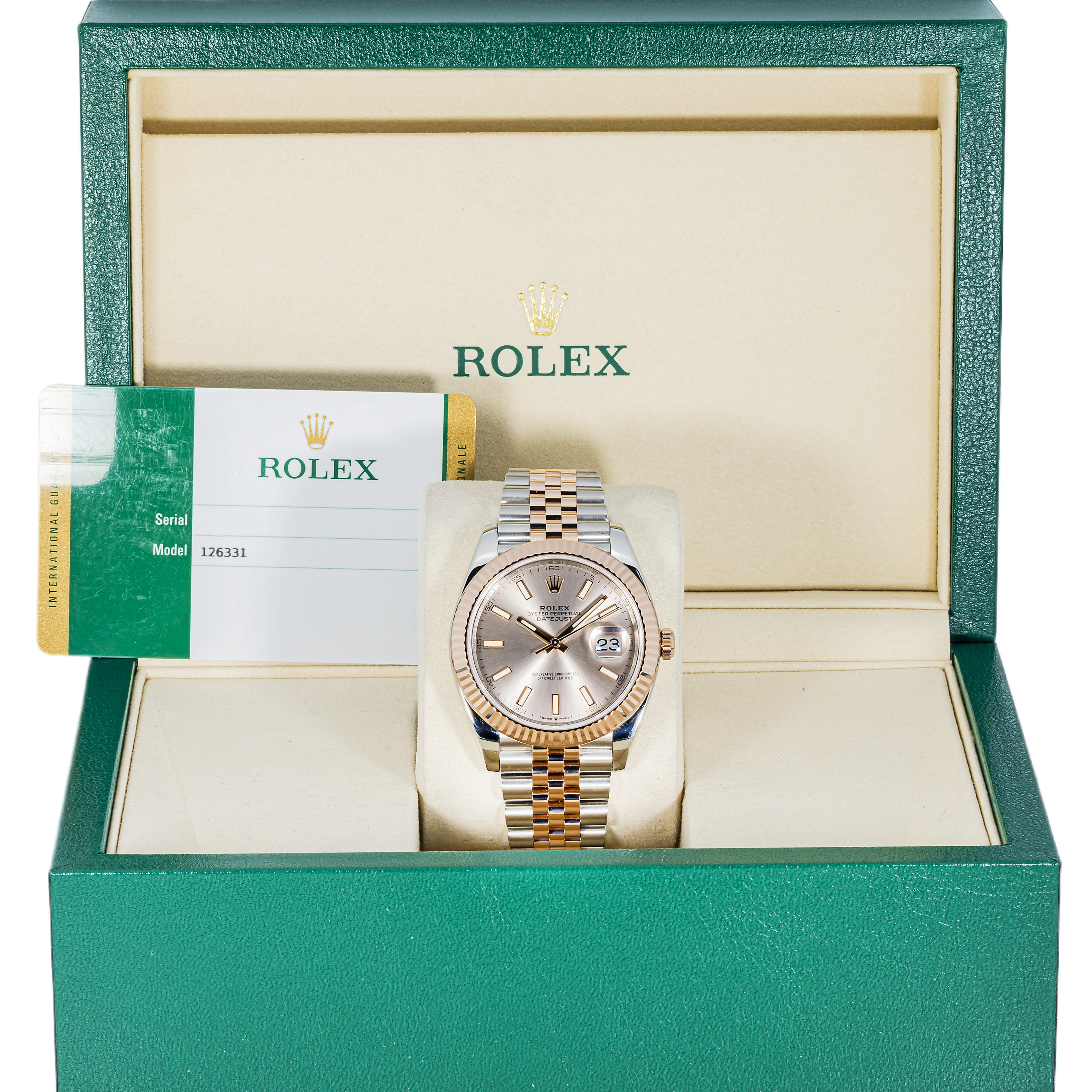 Rolex 126331 Datejust 41 mm 18K Sundust Index Dial Jubilee Bracelet Box and Papers 2019 - Image 2