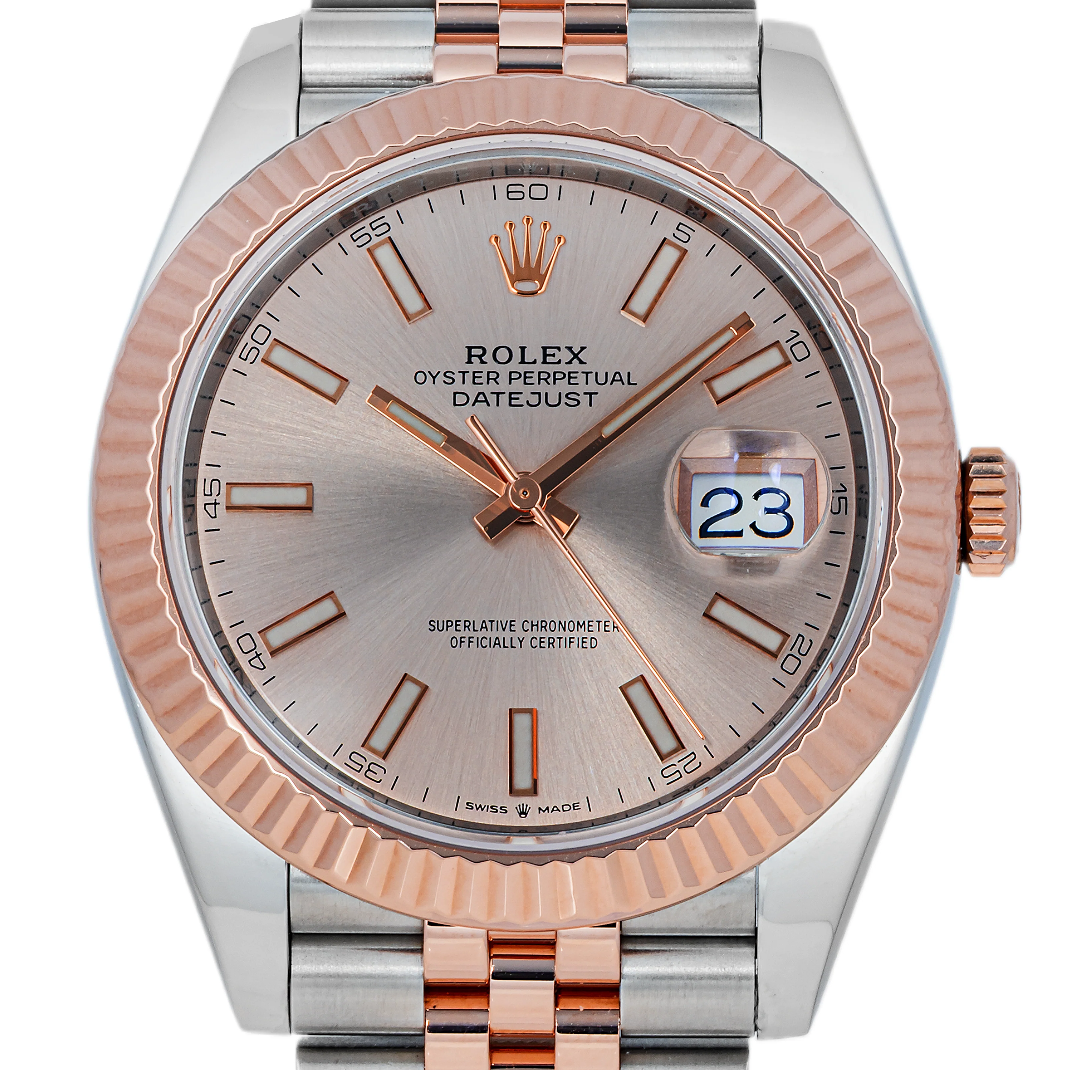 Rolex 126331 Datejust 41 mm 18K Sundust Index Dial Jubilee Bracelet Box and Papers 2019 - Image 3