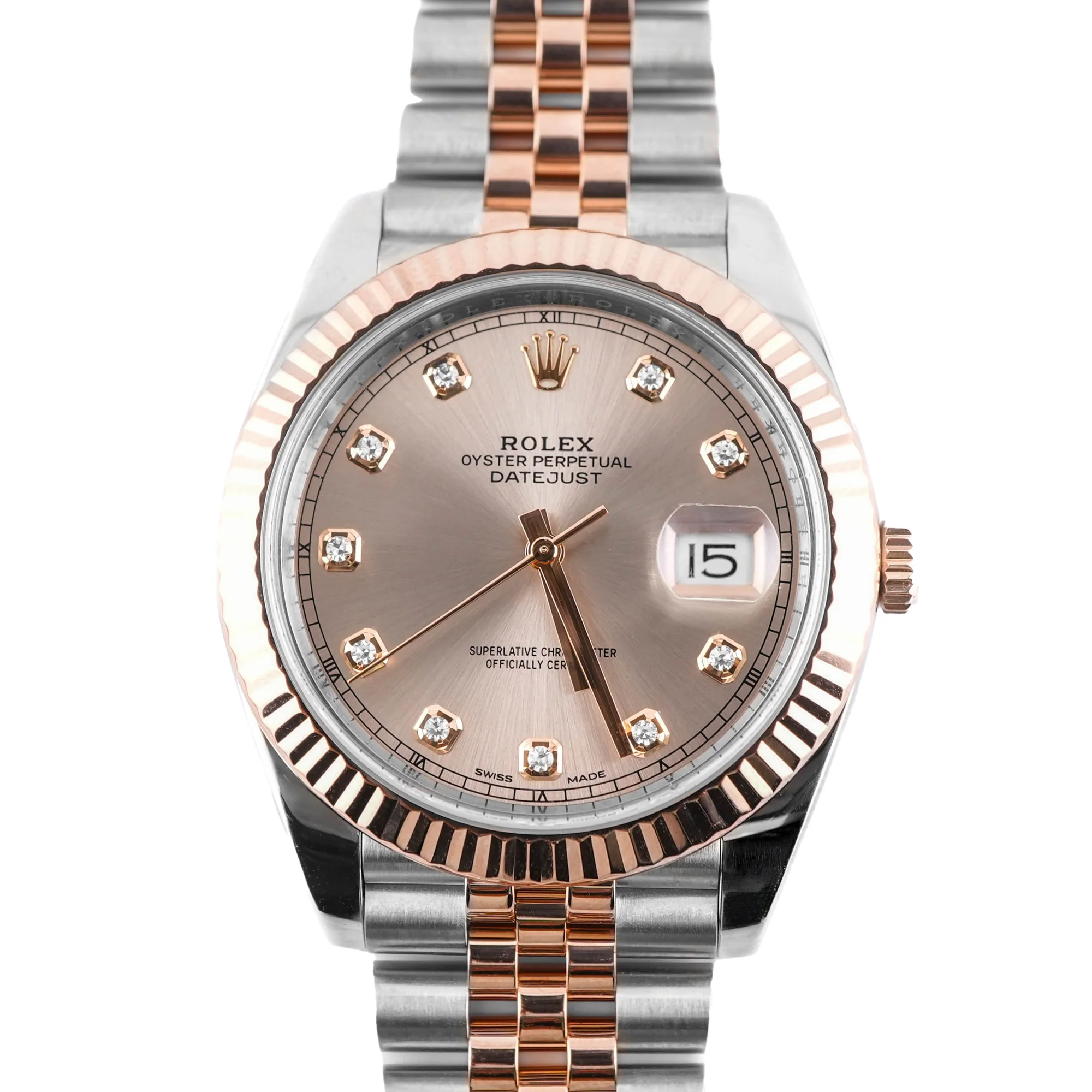 Rolex 126331 Datejust 41 mm Fluted Bezel Sundust Dial Jubilee Bracelet Box and Papers 2016