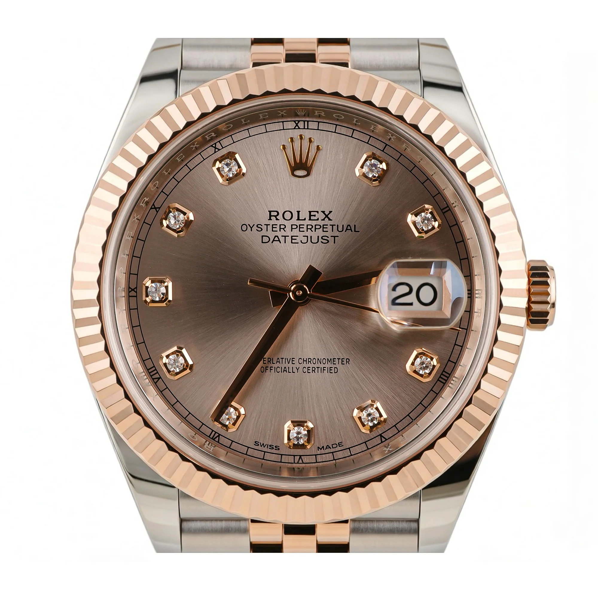 Rolex 126331 Datejust 41 mm Fluted Bezel Sundust Dial Jubilee Bracelet Box and Papers 2017 - Image 3