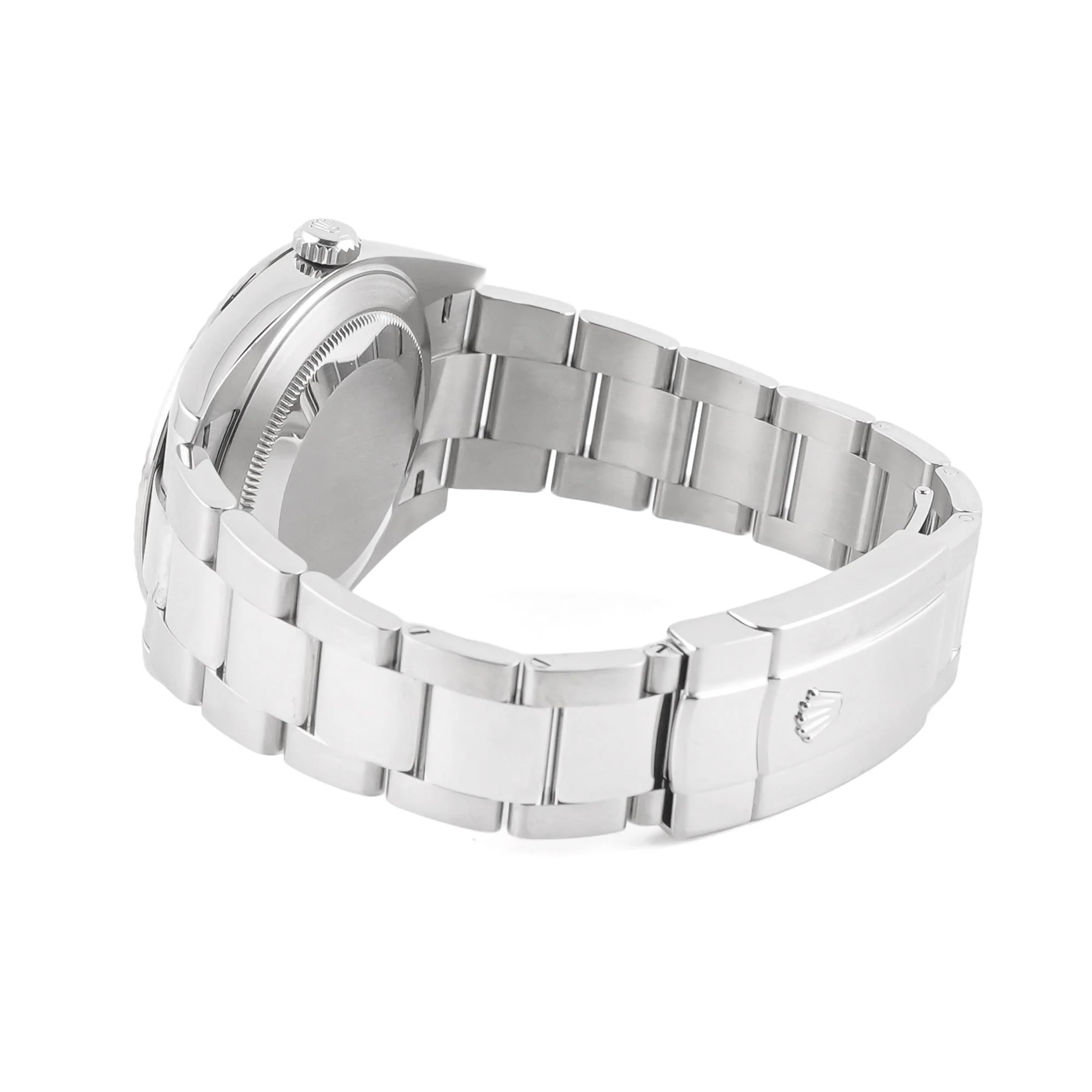 Rolex 126334 Datejust 41 mm Fluted Bezel Blue Roman Dial Oyster Bracelet Box and Papers 2020 - Image 5