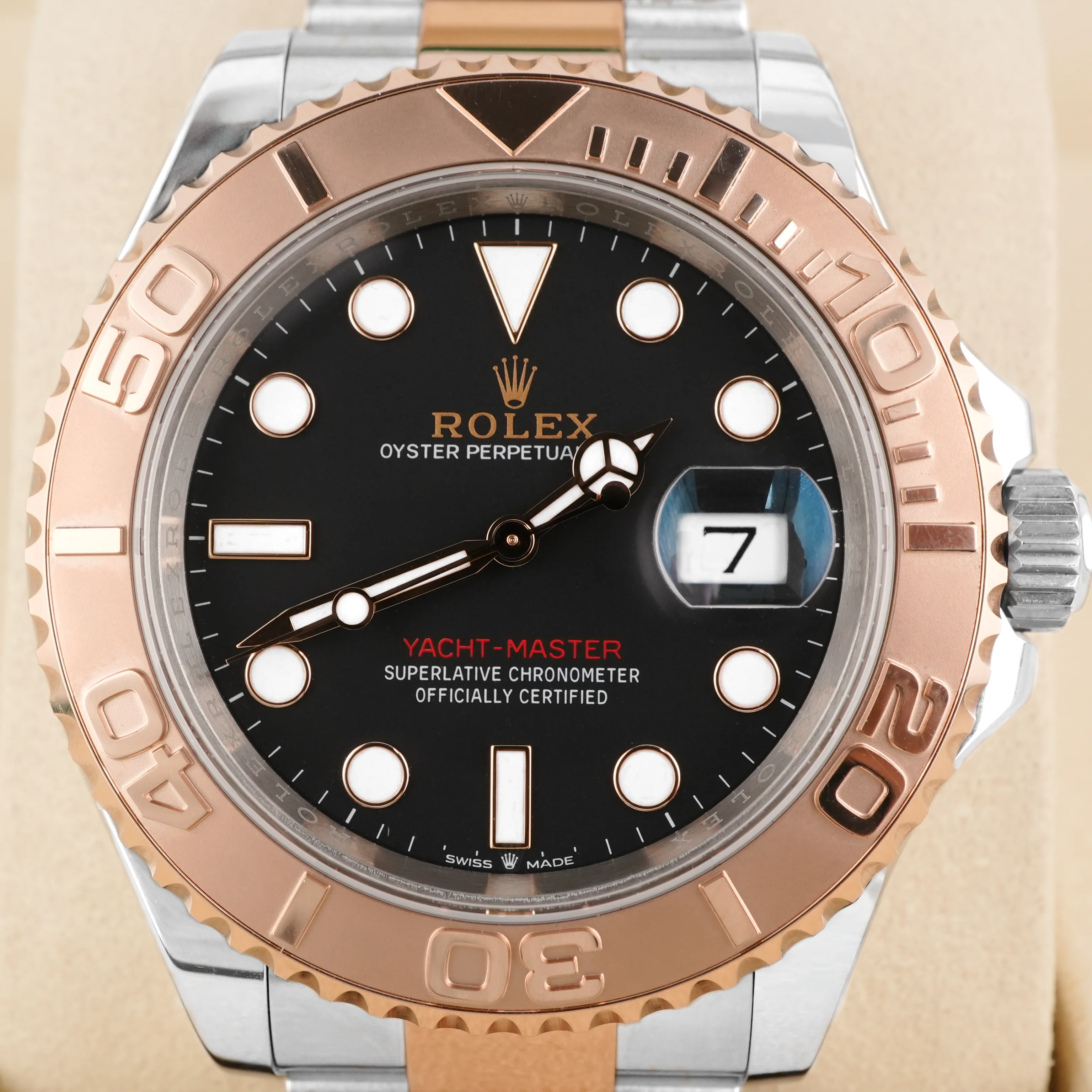 Rolex 126621 Yacht-Master 40 mm Black Dial 18K Rose Gold Oyster Bracelet Box and Papers 2024 - Image 3