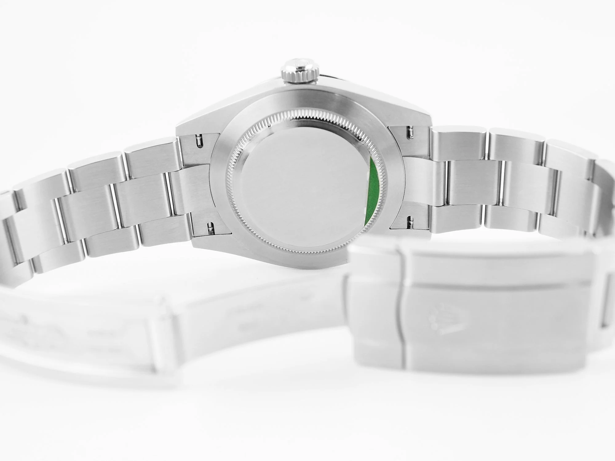 Rolex 134300 Oyster Perpetual 41 mm Smooth Bezel Pistachio Dial Oyster Bracelet Box and Papers 2025 - Image 9