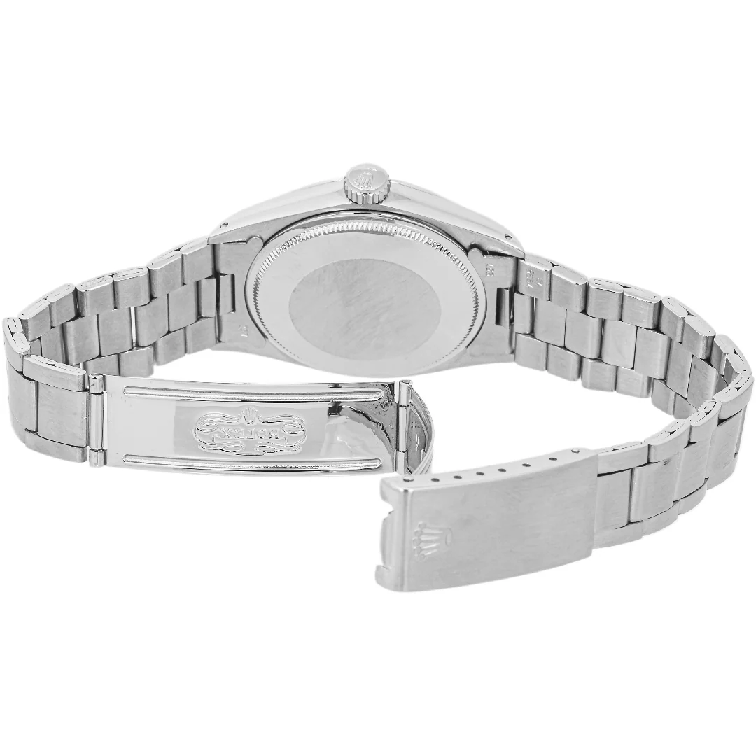 Rolex 1500 Oyster Perpetual Date 34 mm Smooth Bezel Silver Index Dial Oyster Bracelet 1970 - Image 5