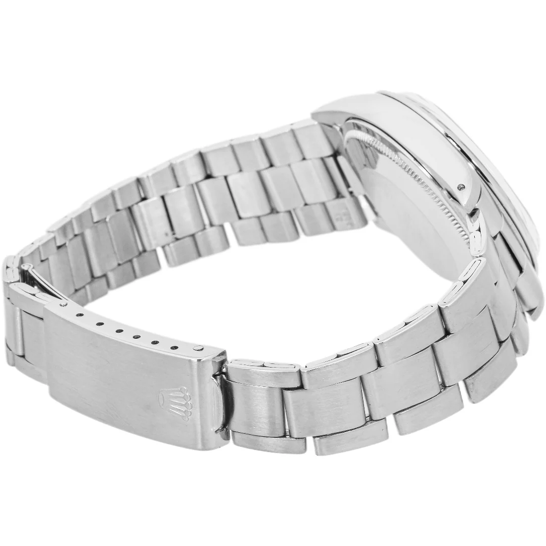 Rolex 1500 Oyster Perpetual Date 34 mm Smooth Bezel Silver Index Dial Oyster Bracelet 1970 - Image 6